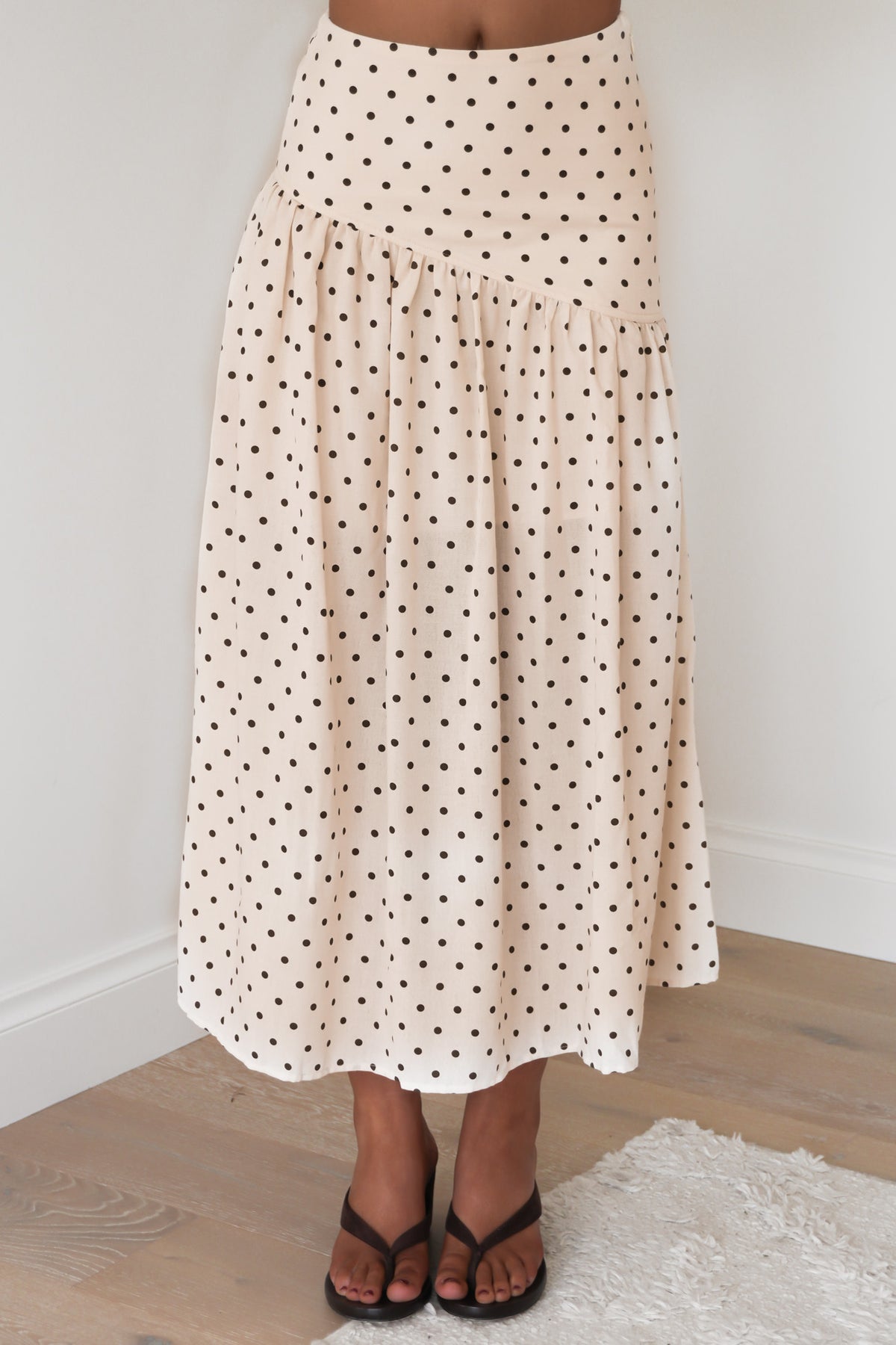Imani Asym Skirt Vanilla