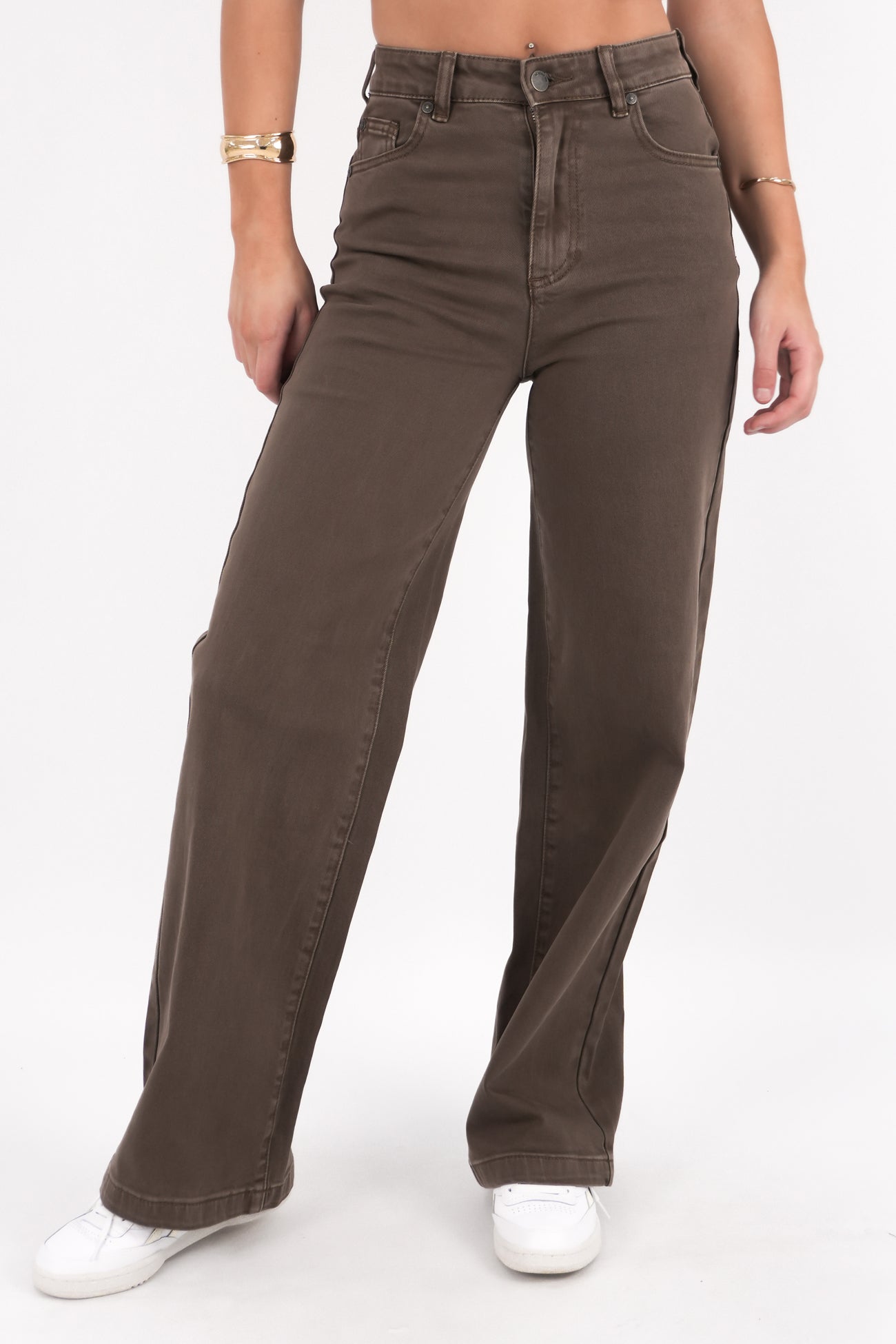Jacqui Wide Leg Jean Cocoa