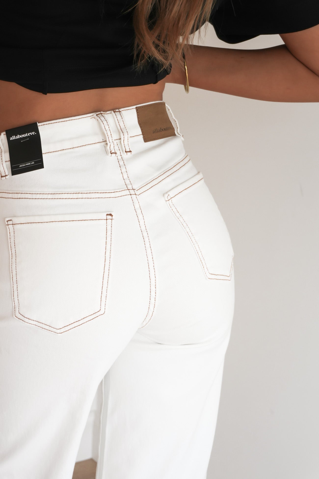 Jacqui Wide Leg Jean Vintage White