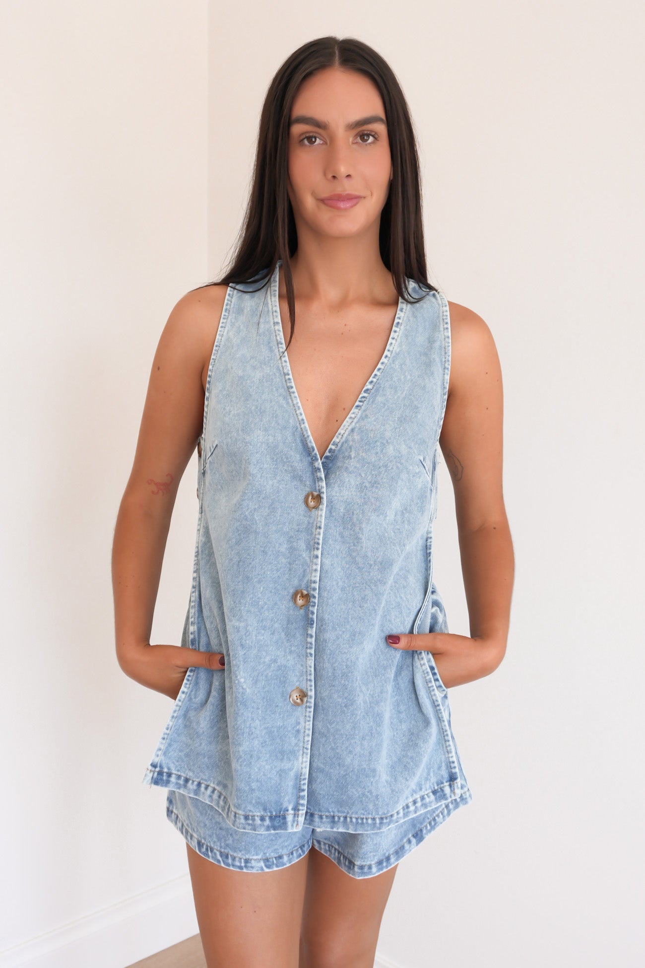 Jay Denim Set Light Blue