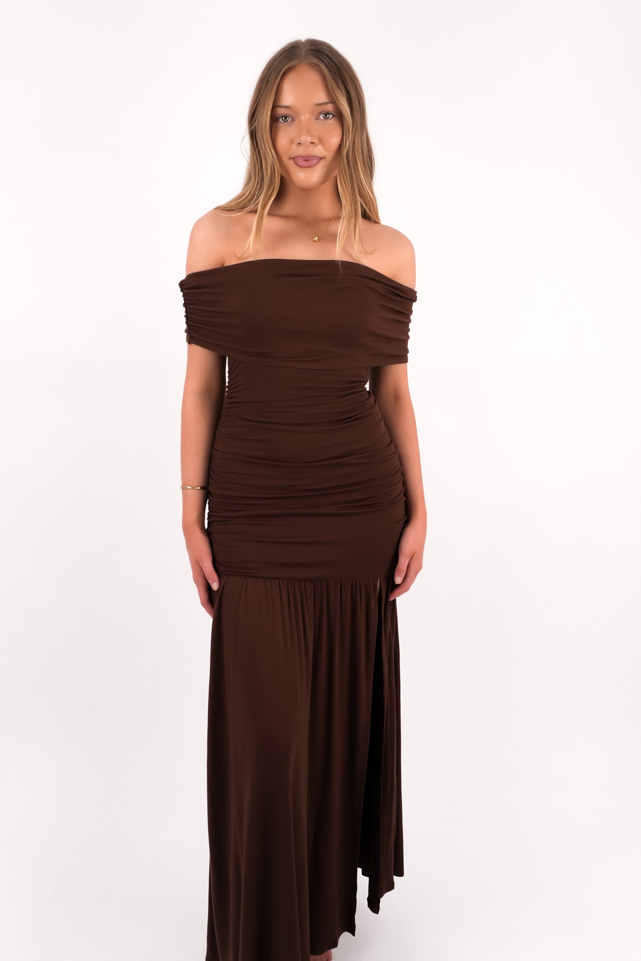 Jaymie Maxi Dress Chocolate