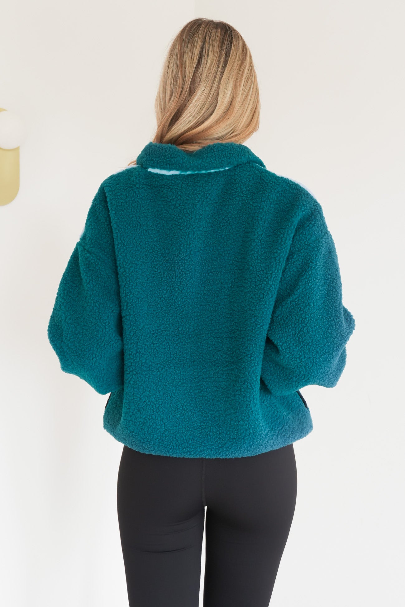 Jayne Fleece Jacket Teal Green Blue