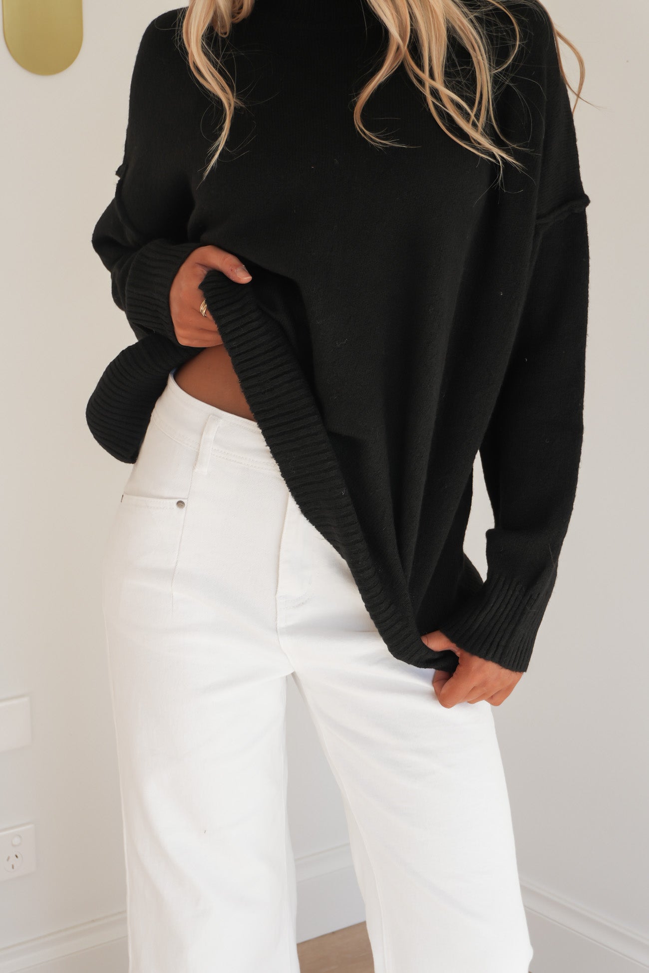 Jethro Knit Jumper Black