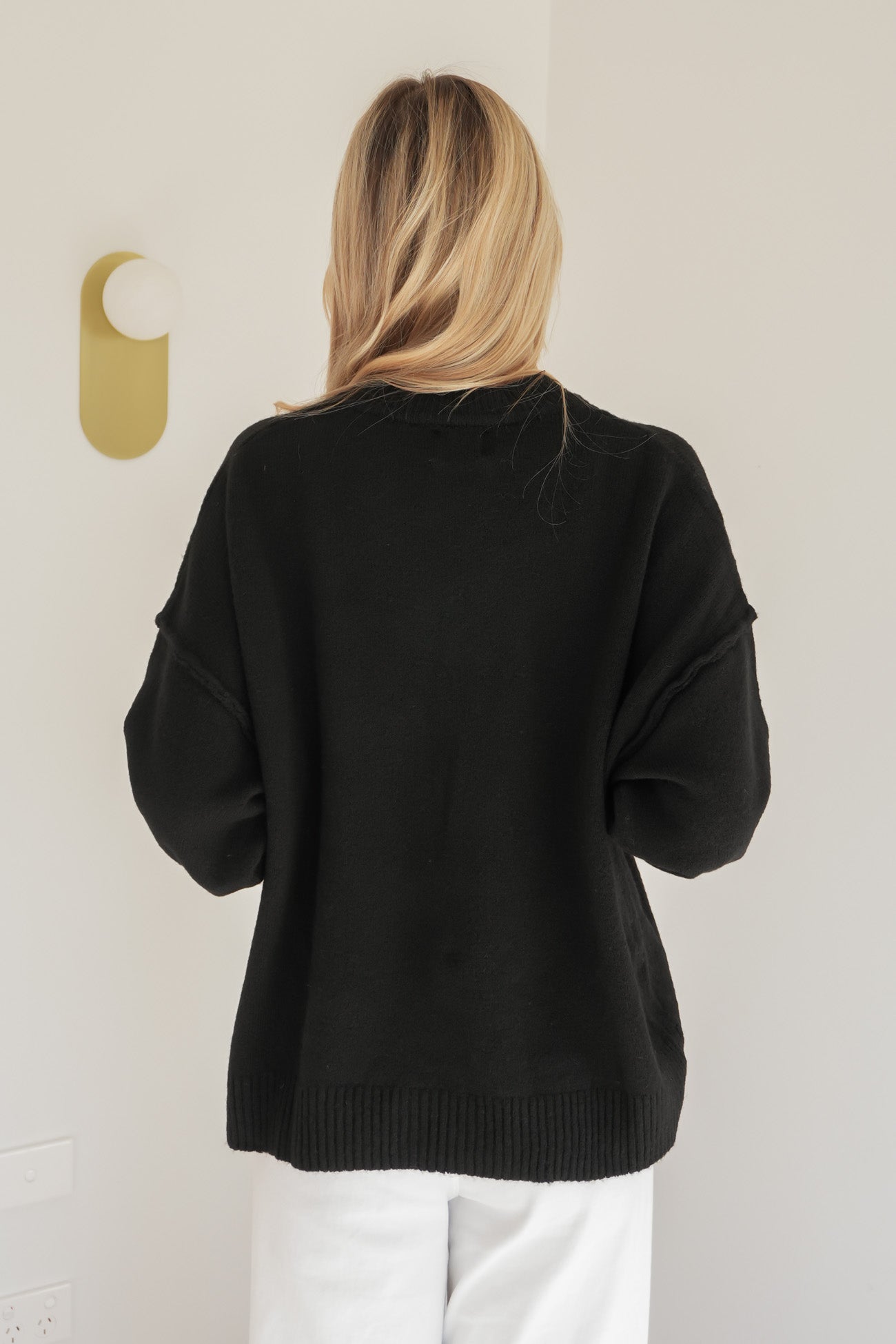 Jethro Knit Jumper Black
