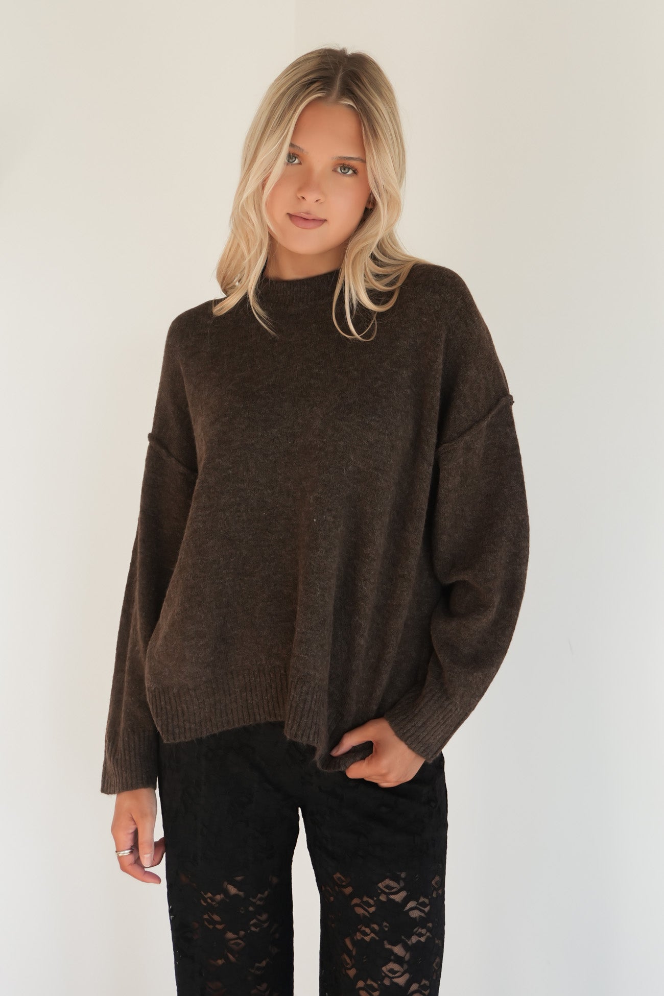 Jethro Knit Jumper Chocolate