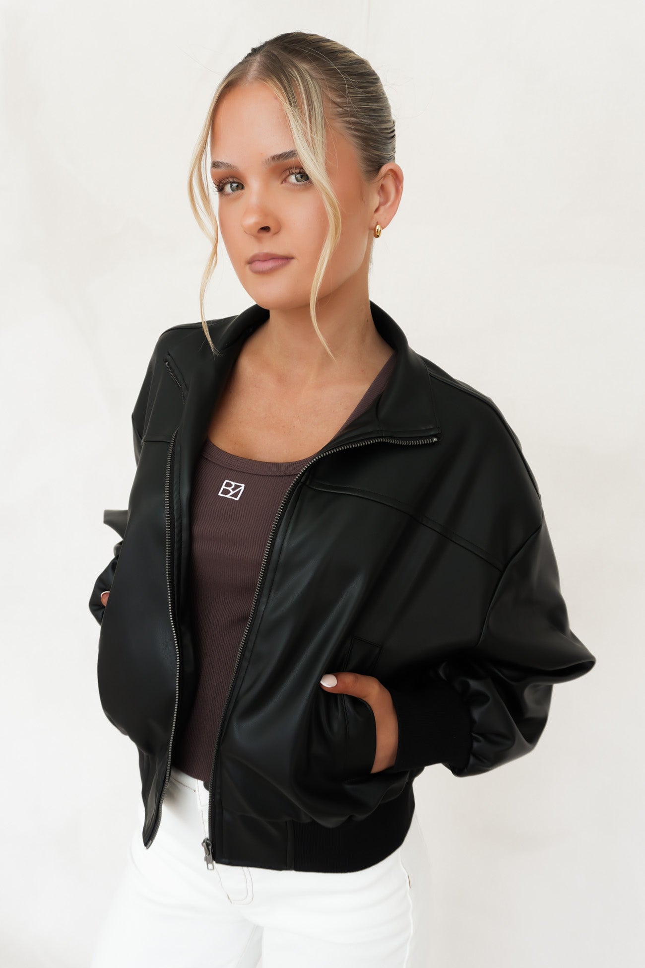 Jovie Bomber Black
