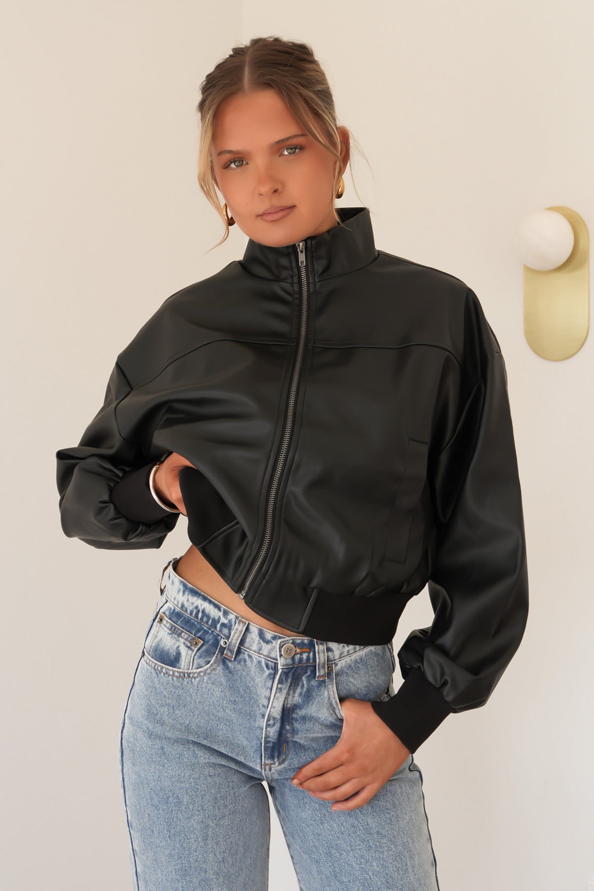 Jovie Bomber Black