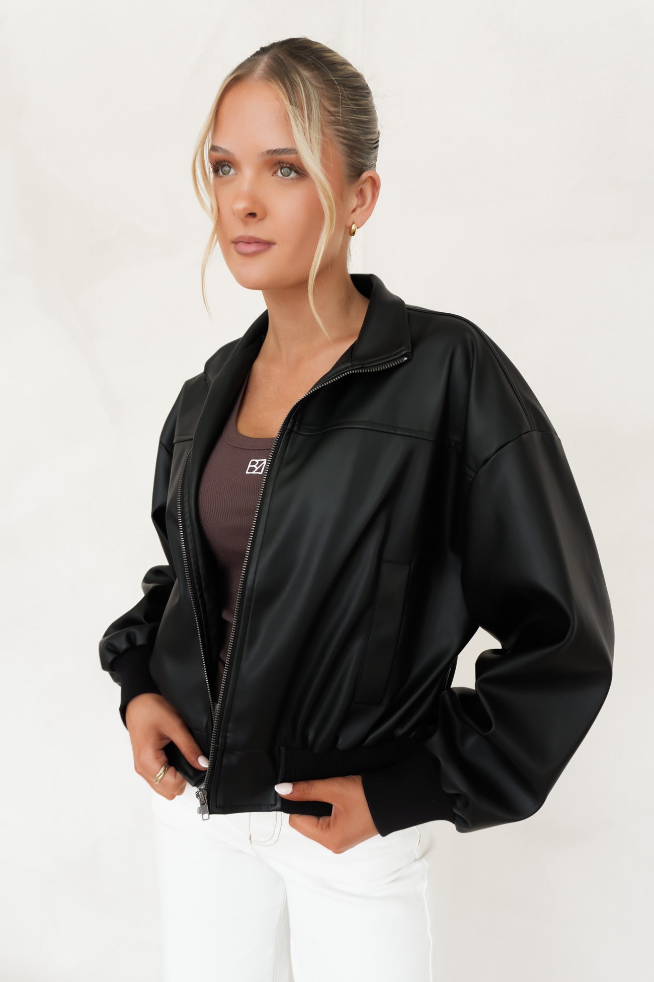 Jovie Bomber Black