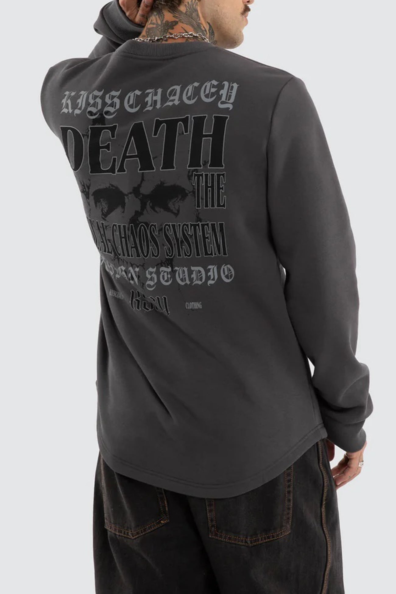 Insurgence Dual Curved Sweater Asphalt
