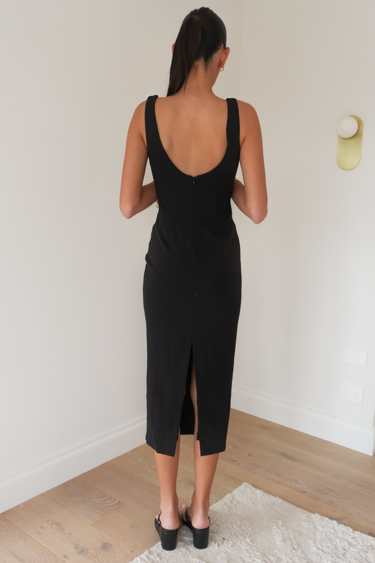 Karla Midi Dress Black