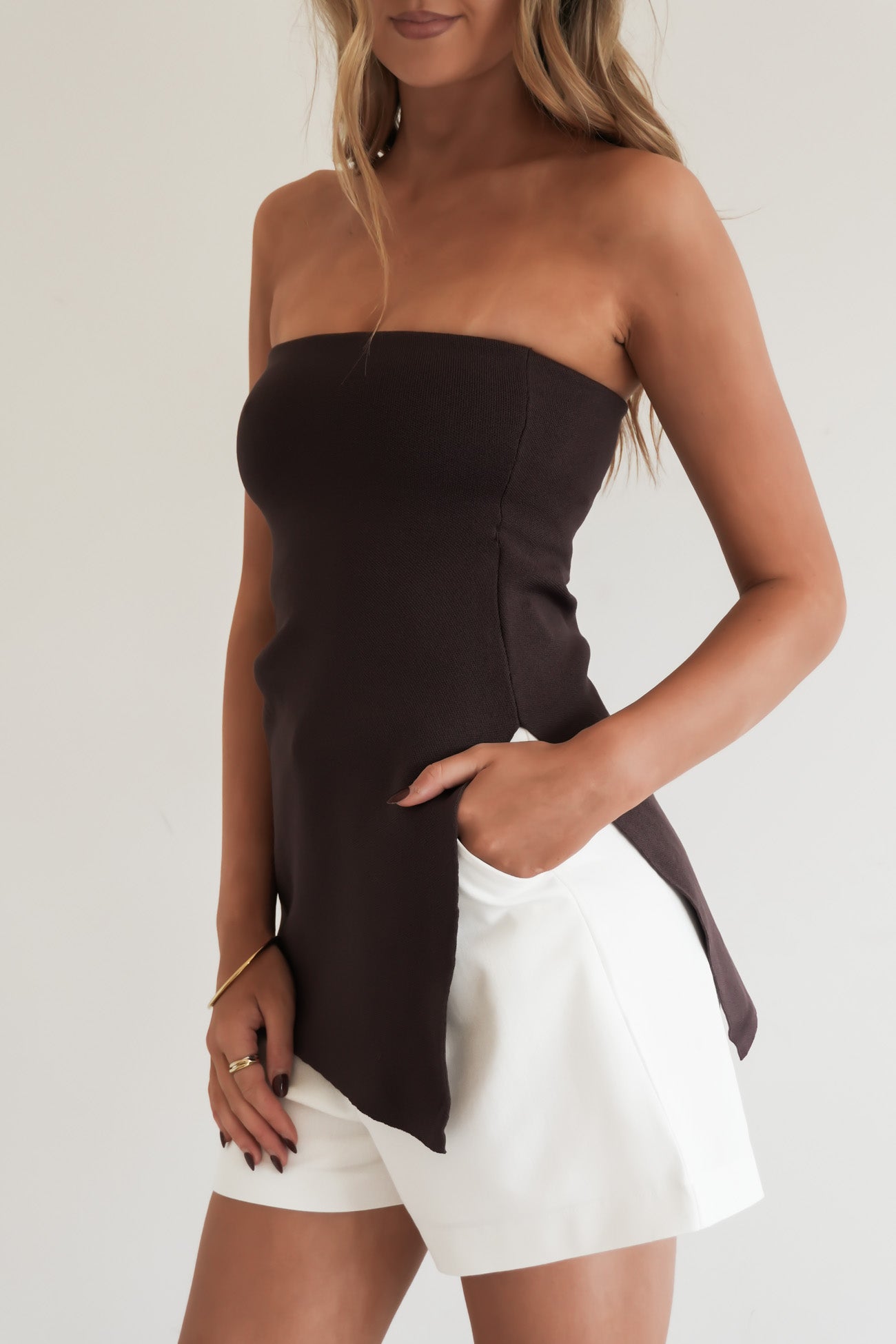 Kasey Knit Top Chocolate