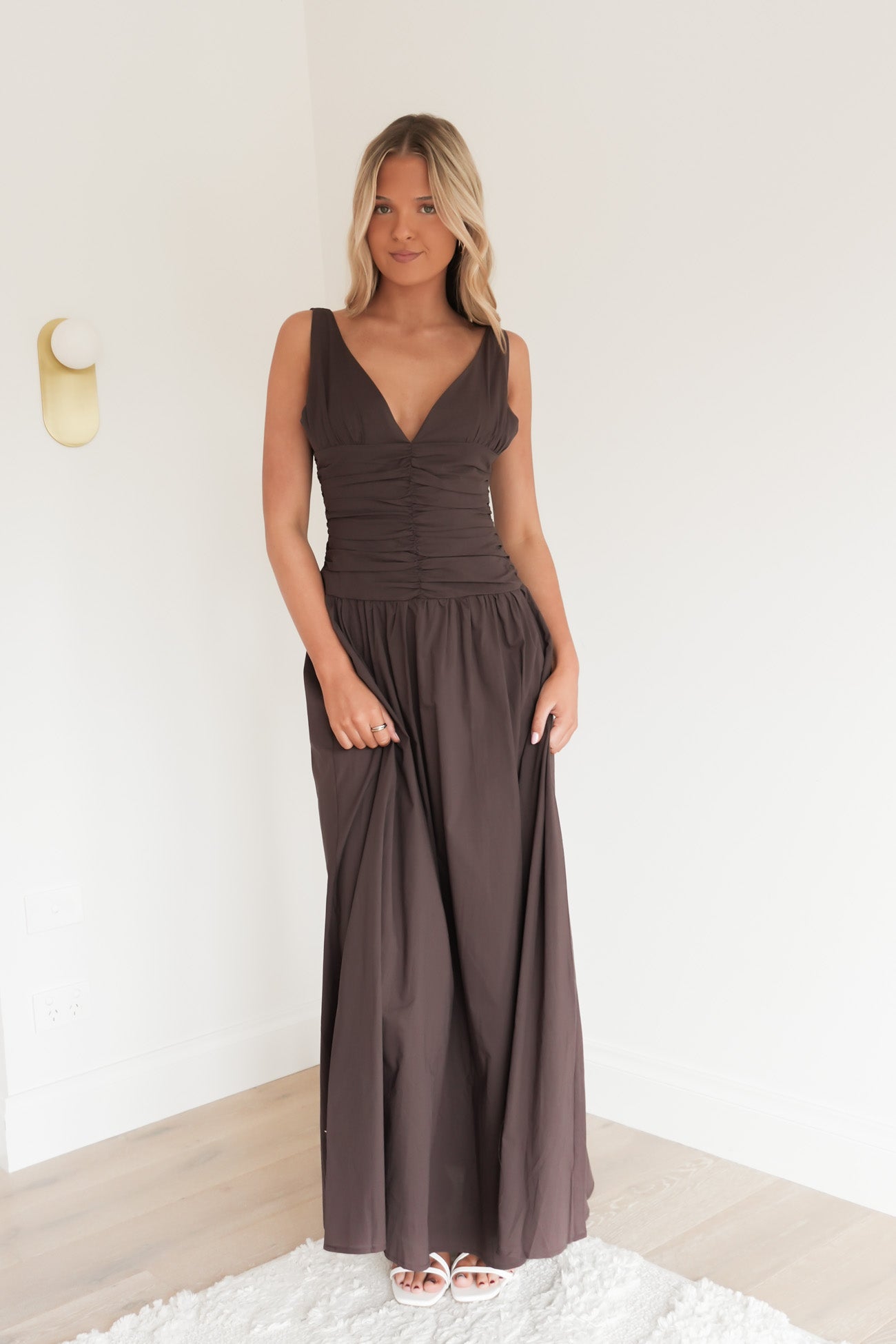 Kassandra Maxi Dress Chocolate