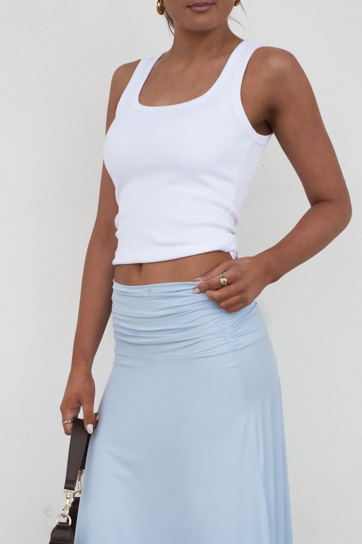 Kaylene Midi Skirt Blue