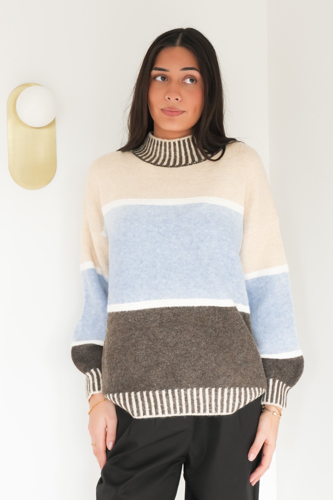 Kenzi Knit Jumper Blue Chocolate