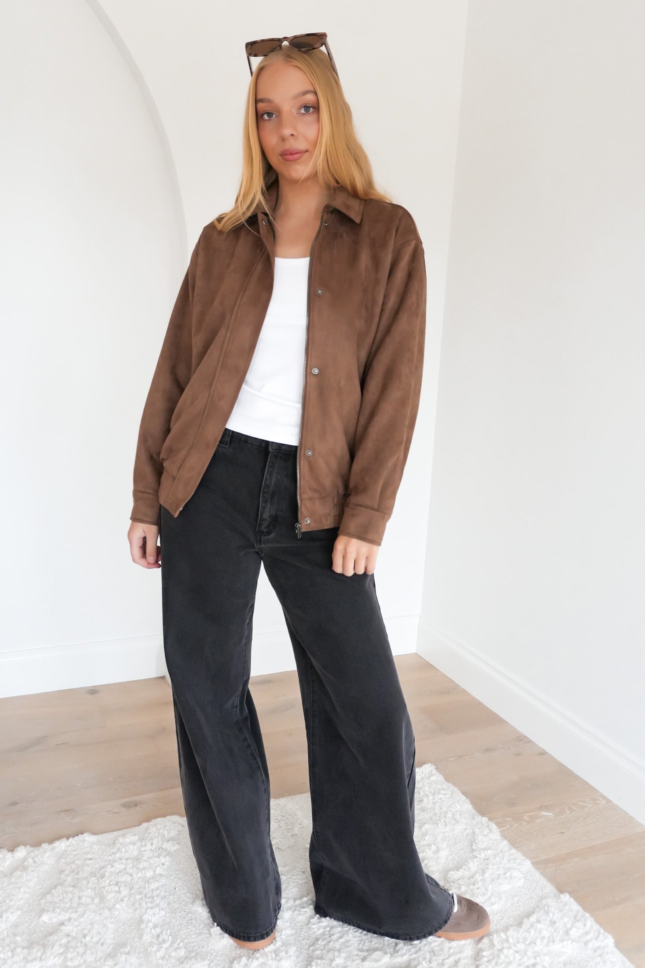 Kira Bomber Tan