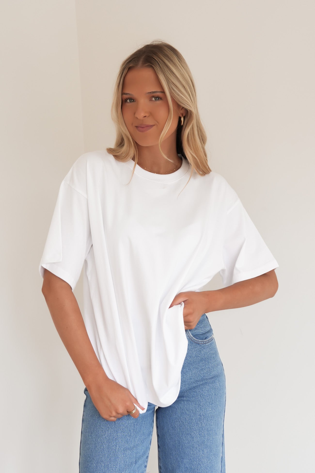 Koa Oversized Tee White