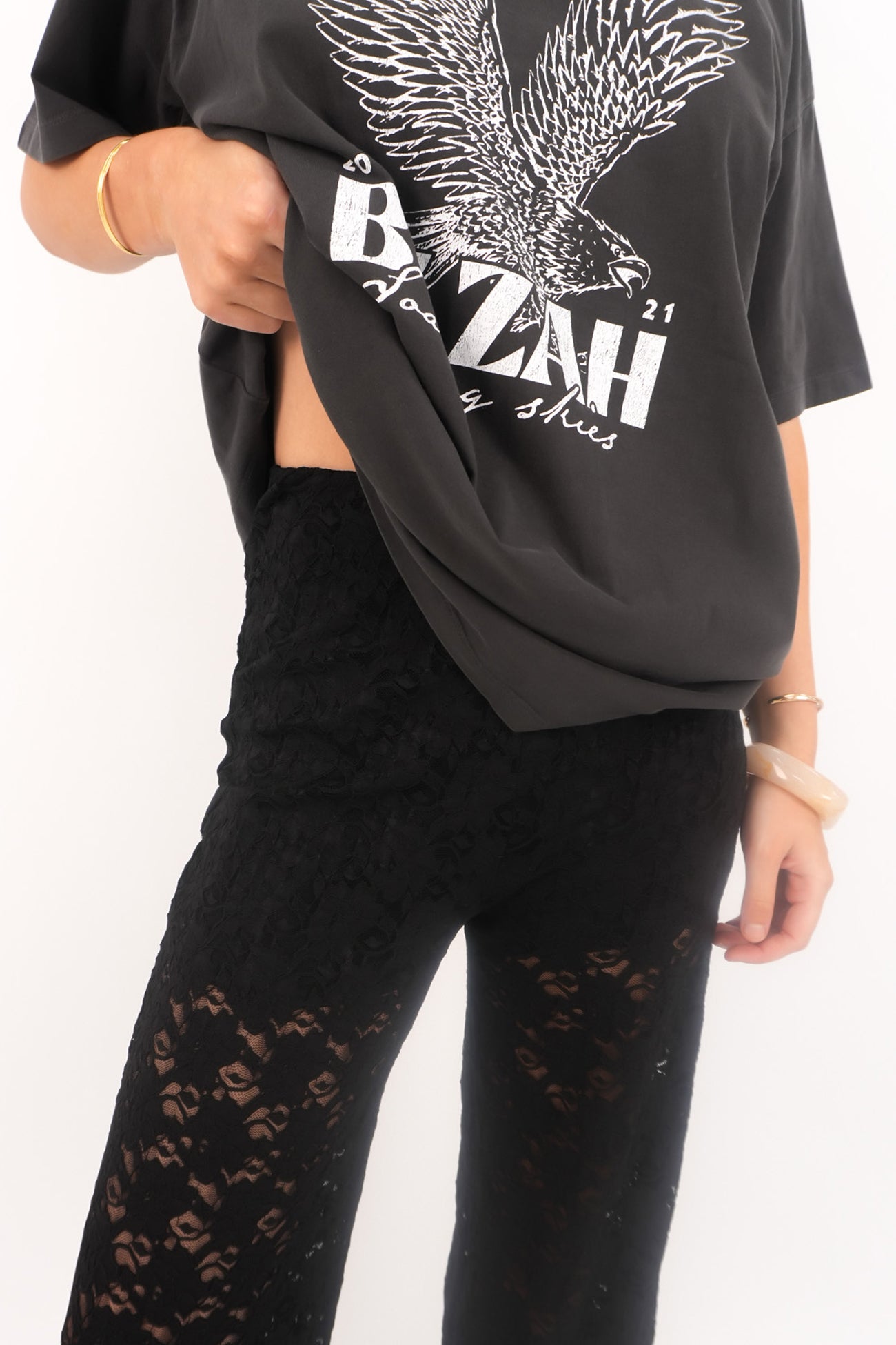 Kristy Lace Pant Black