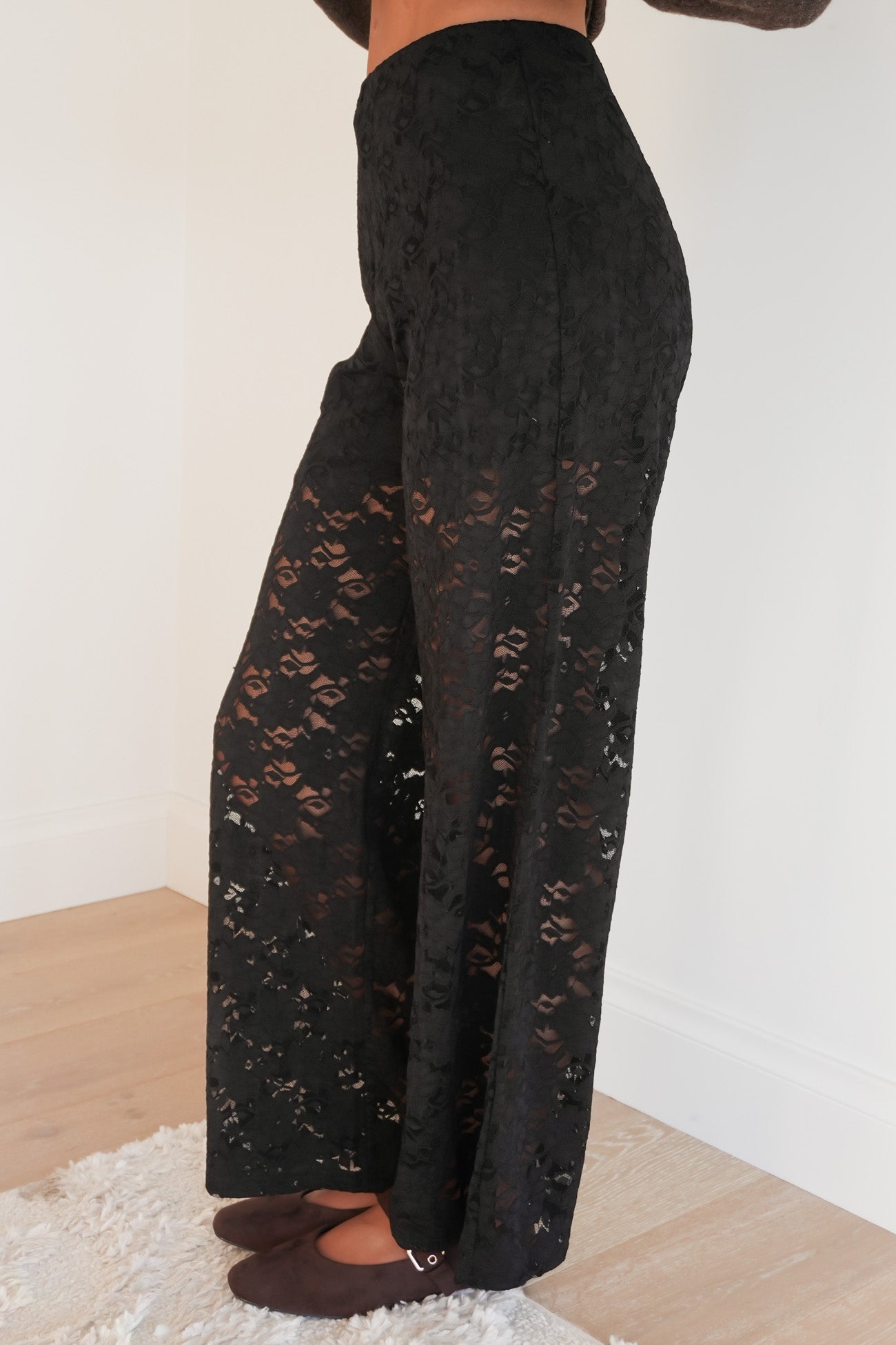 Kristy Lace Pant Black