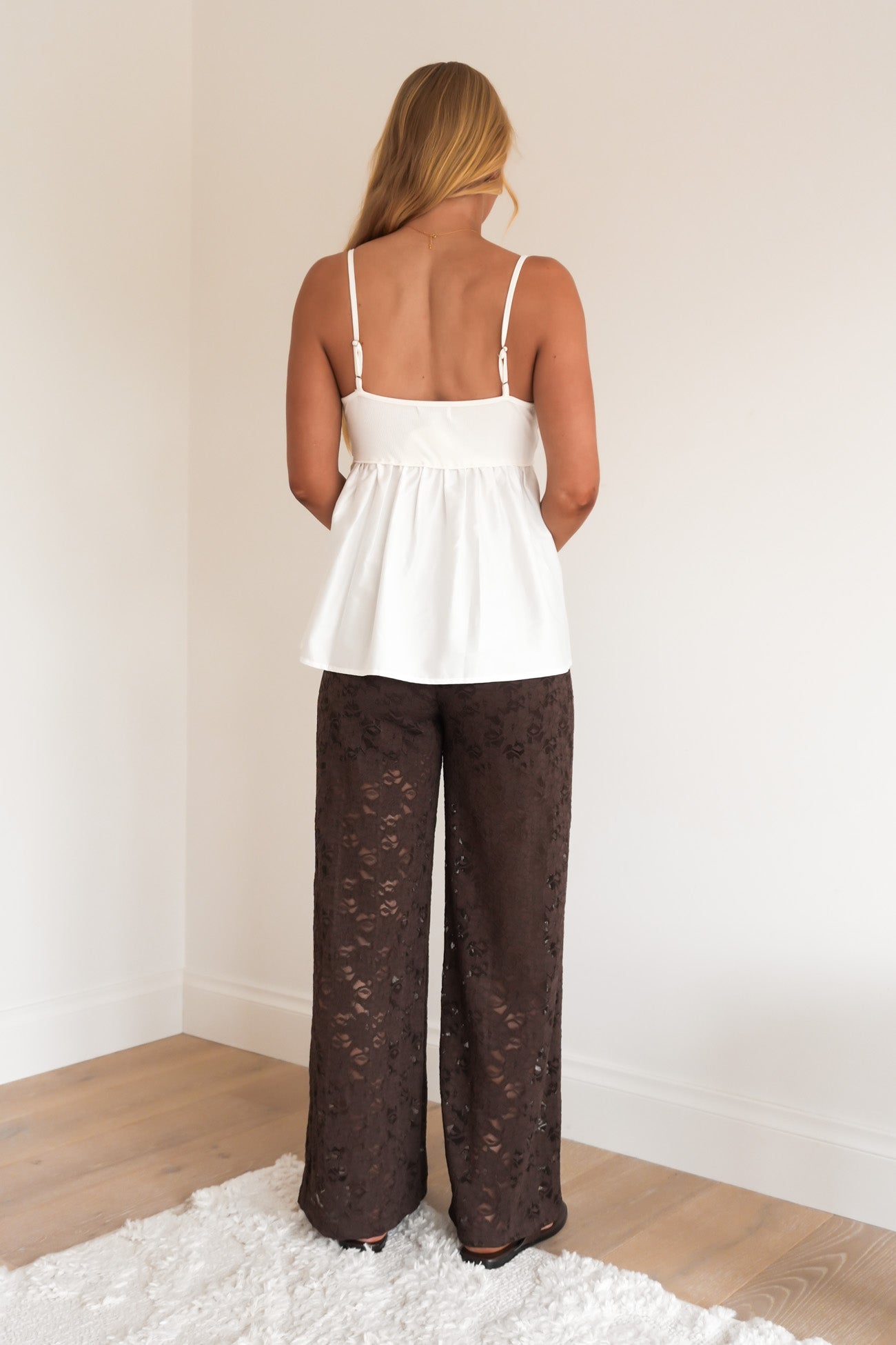 Kristy Lace Pant Chocolate