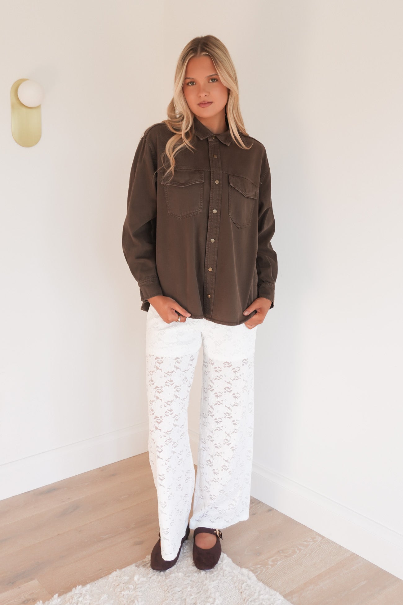 Kristy Lace Pant White