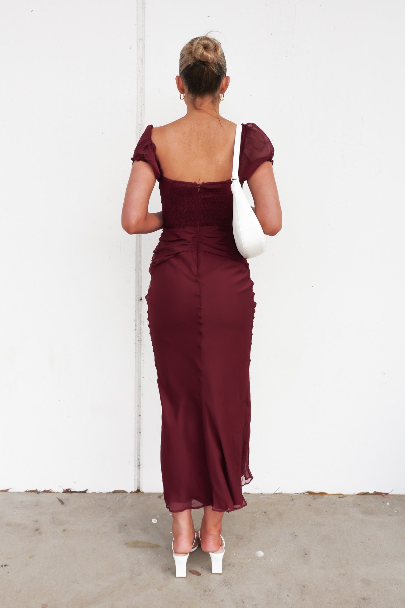 Kyeesha Midi Dress Wine