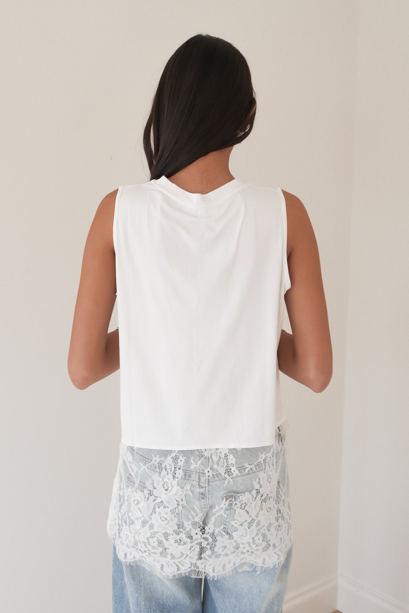 Kyella Lace Top White