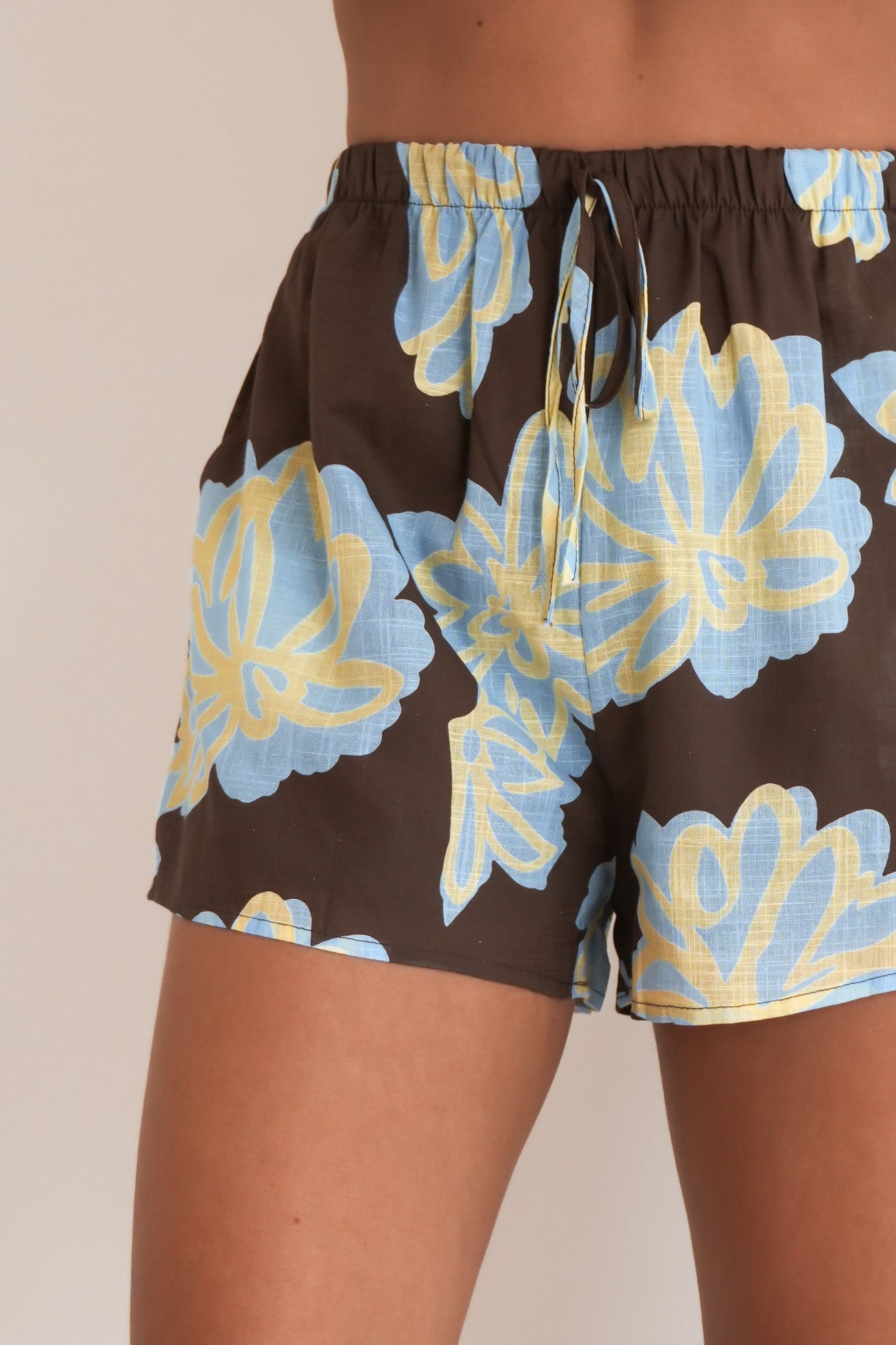 Kylae Set Chocolate Blue Floral