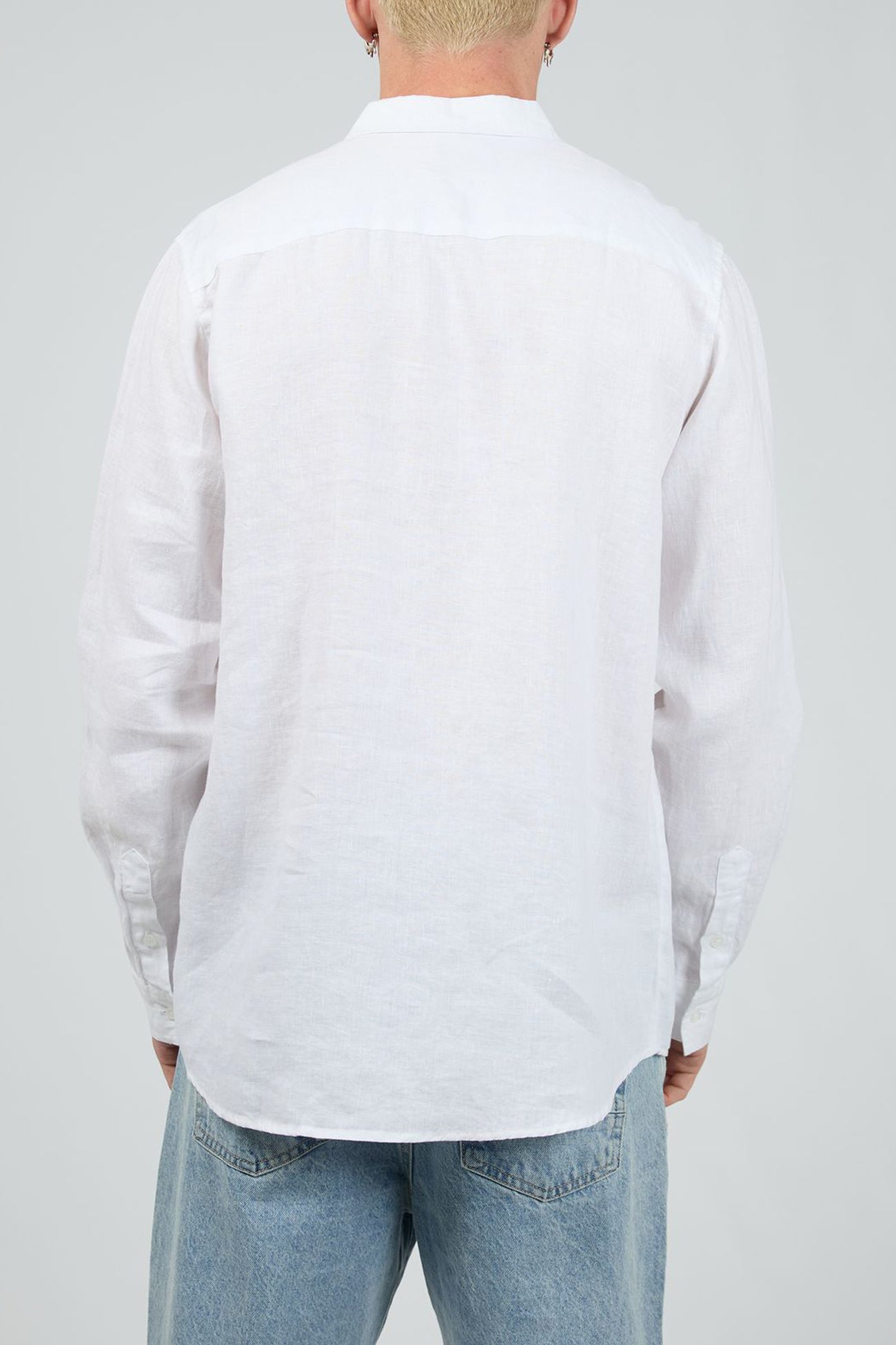 Linen Long Sleeve Shirt II White