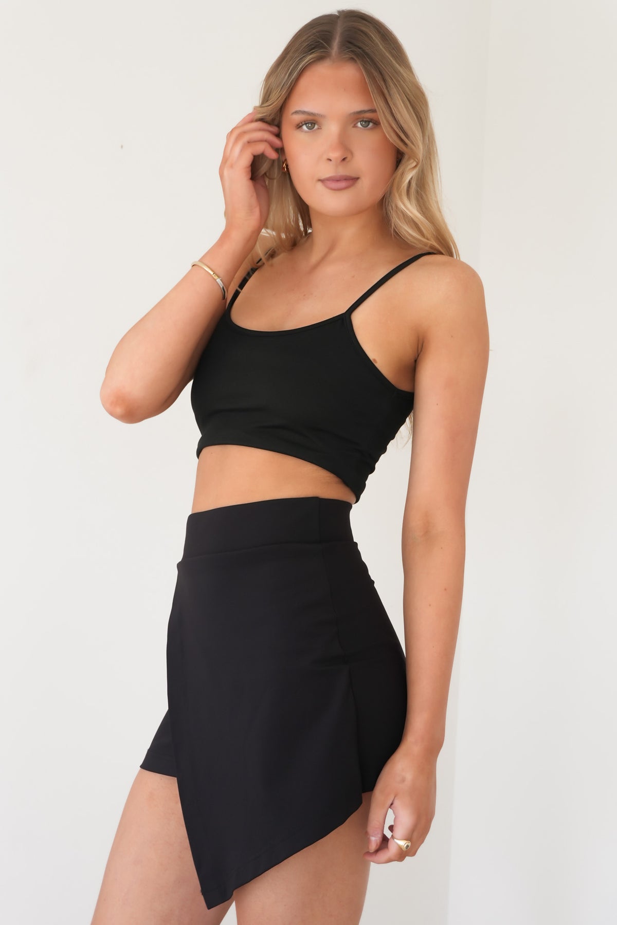 Leighton Flare Skirt Black