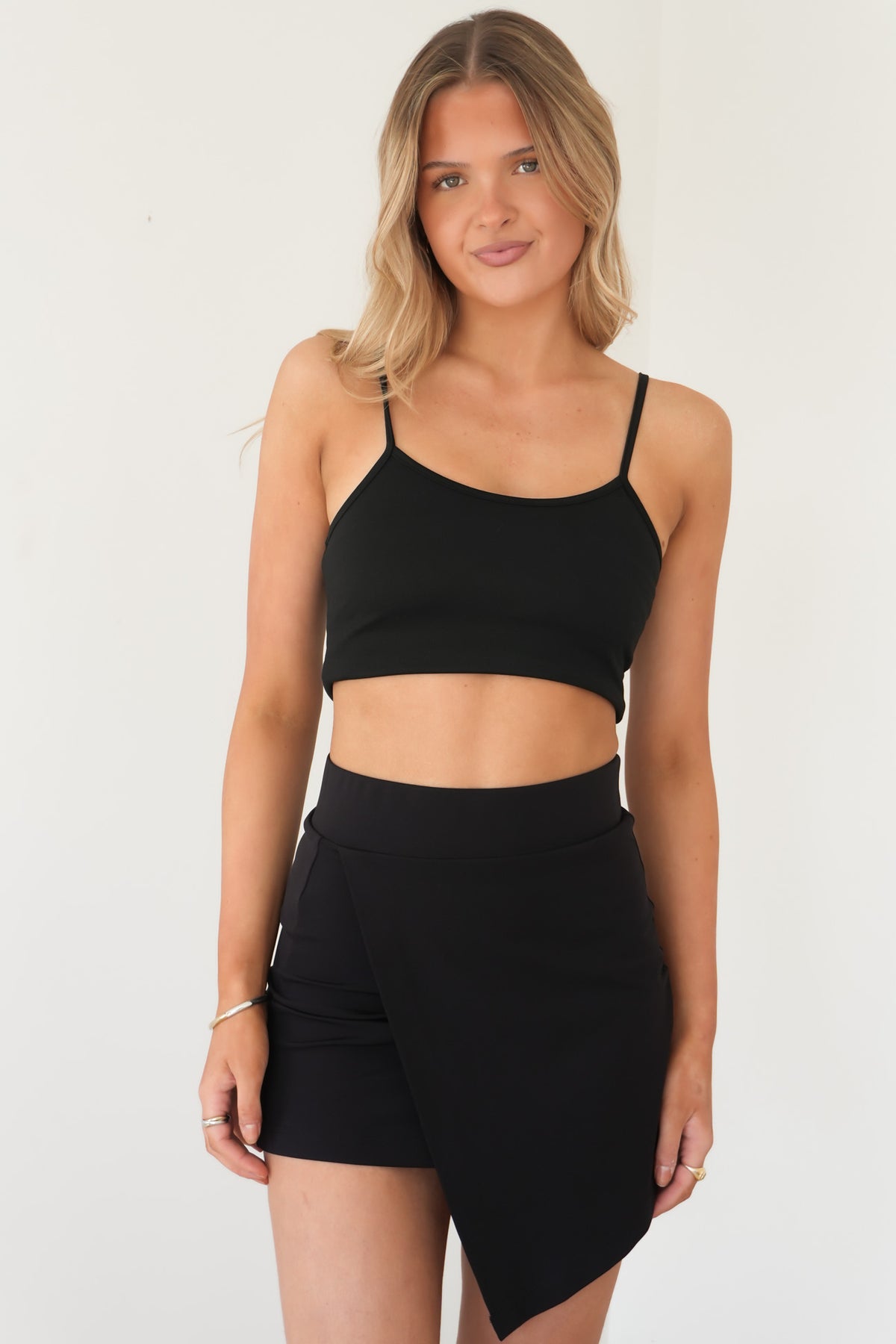 Leighton Flare Skirt Black
