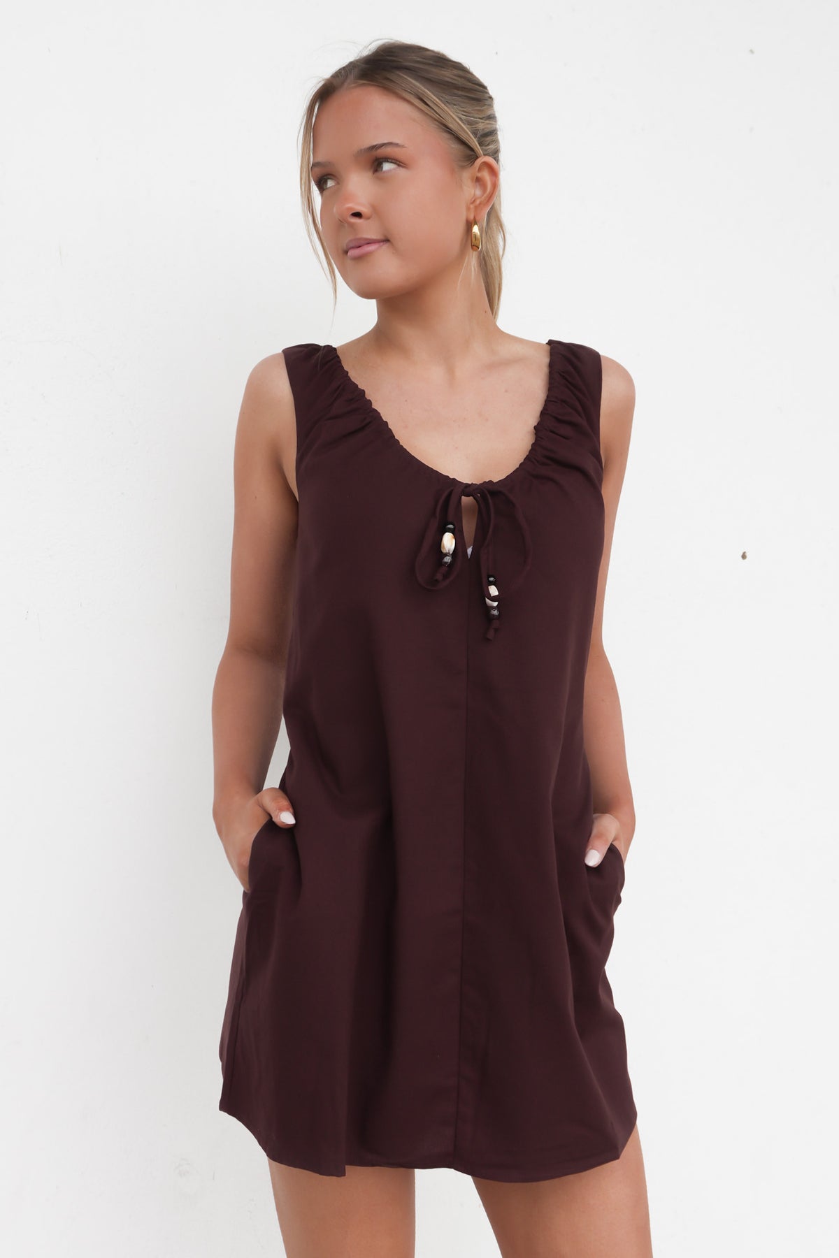 Lenni Mini Dress Chocolate