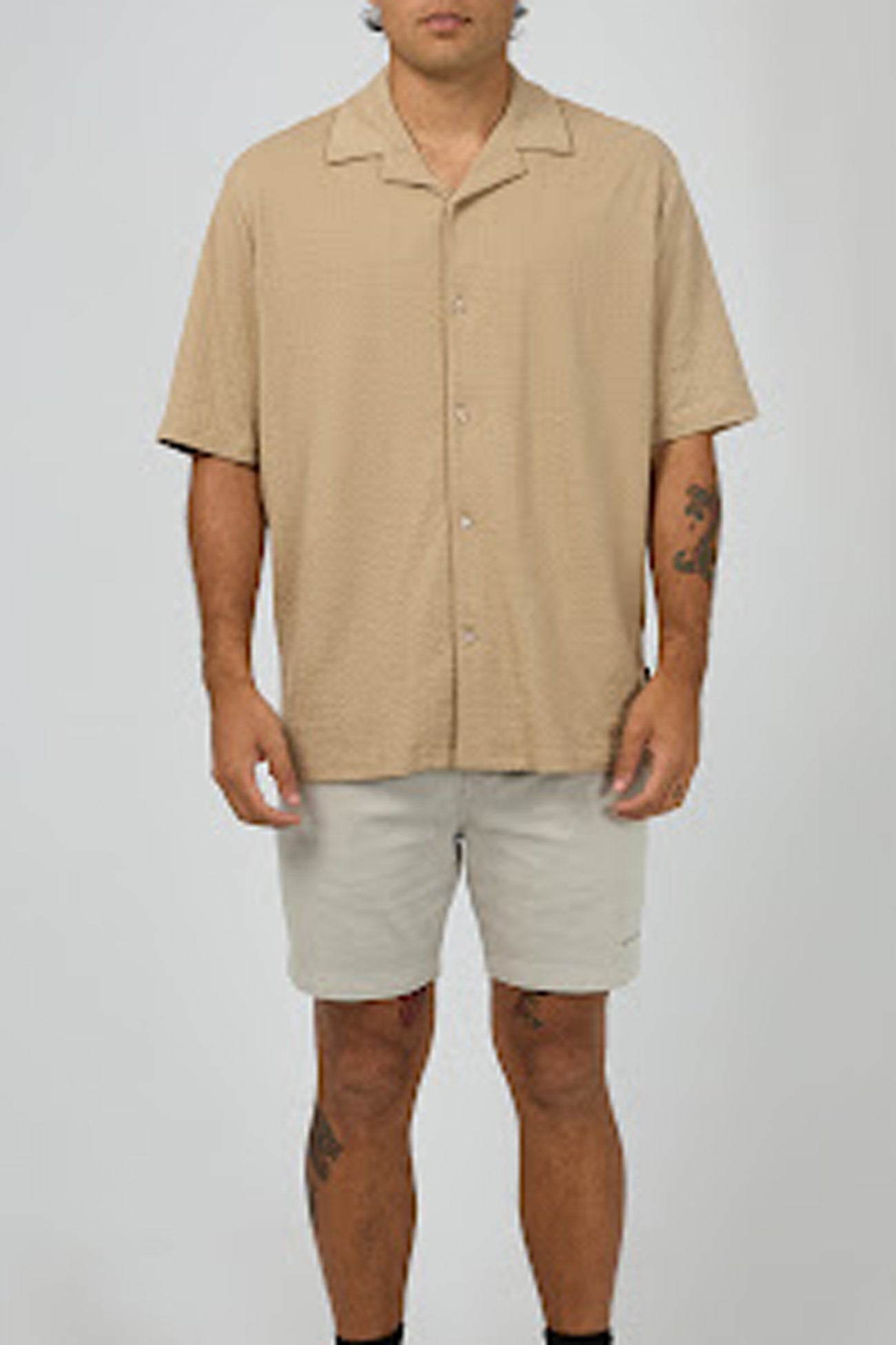 Liberate Short Sleeve Shirt Tan