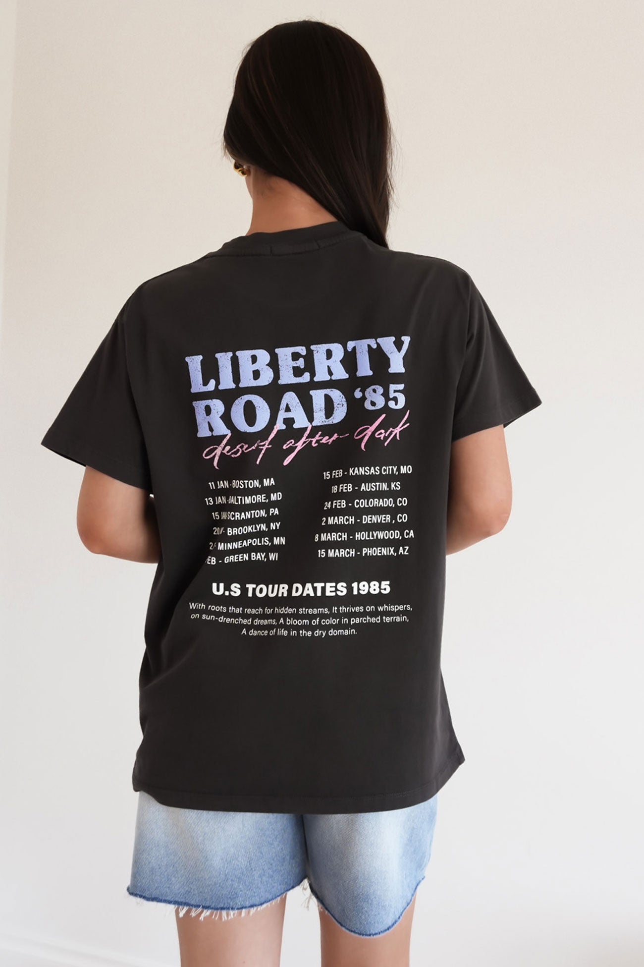 Liberty Road Relaxed Tee Washed Black