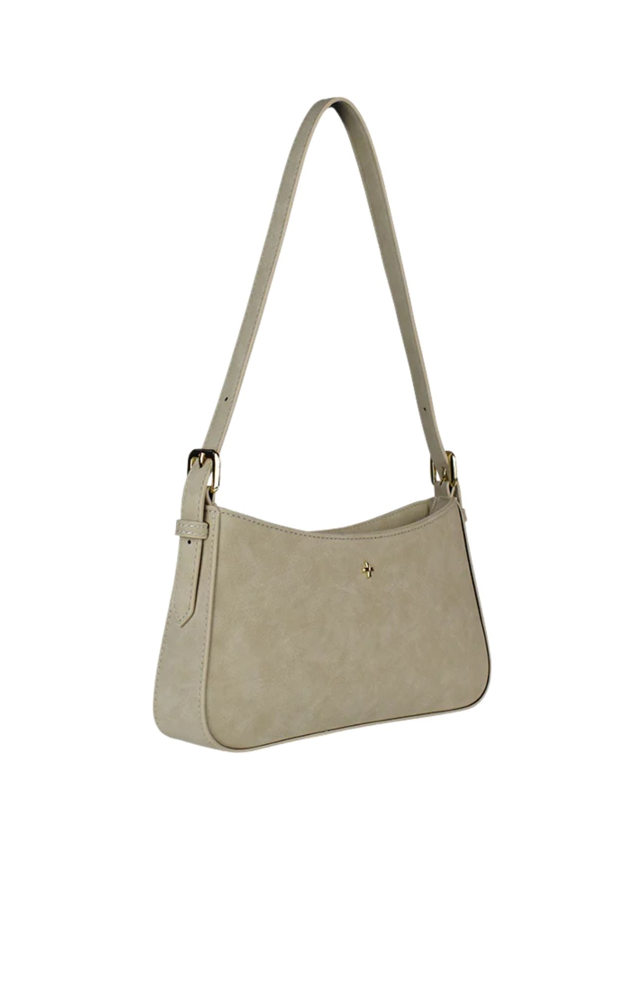 Lilu Bag Beige Suede Gold