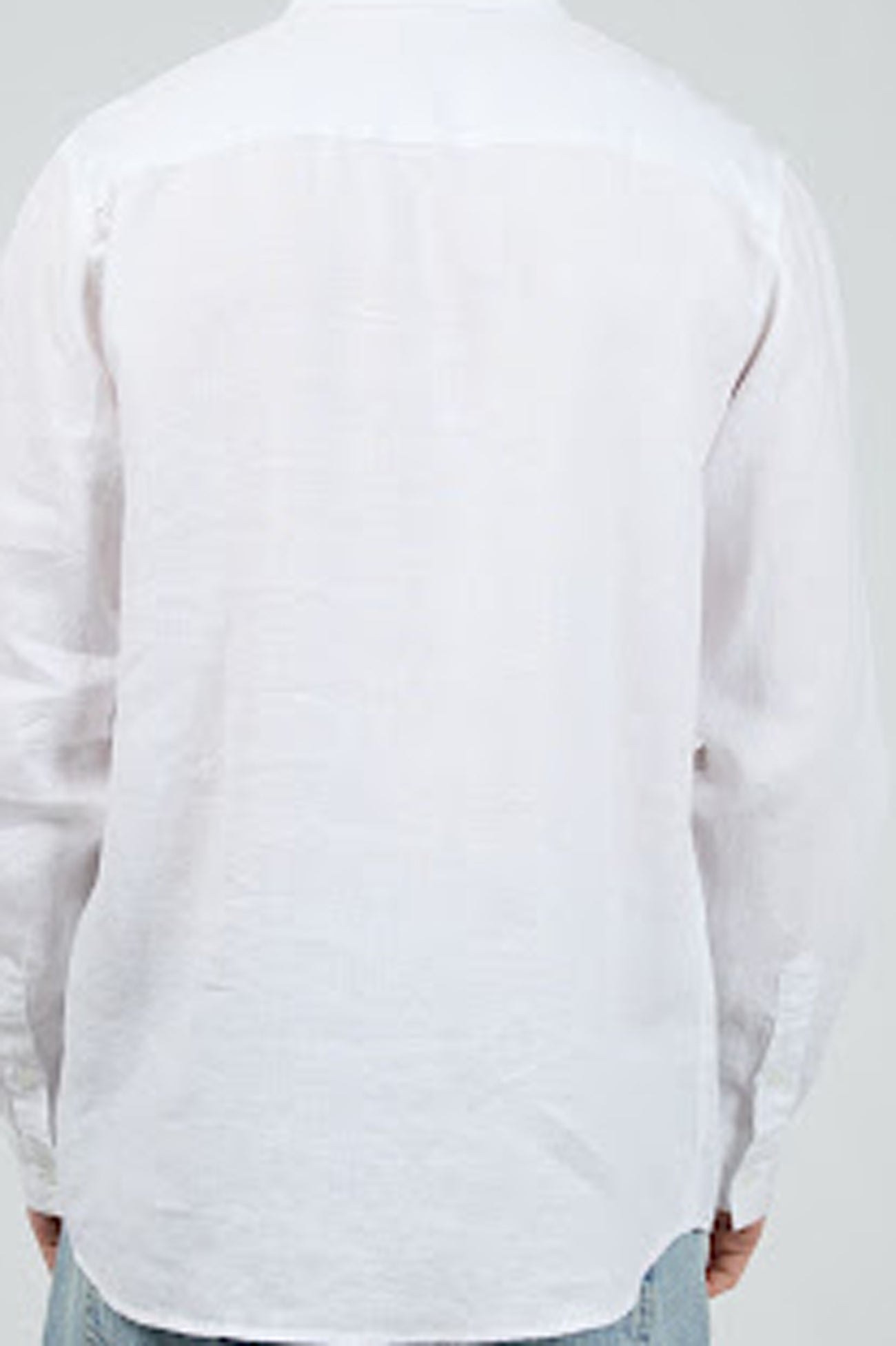 Linen Long Sleeve Shirt White