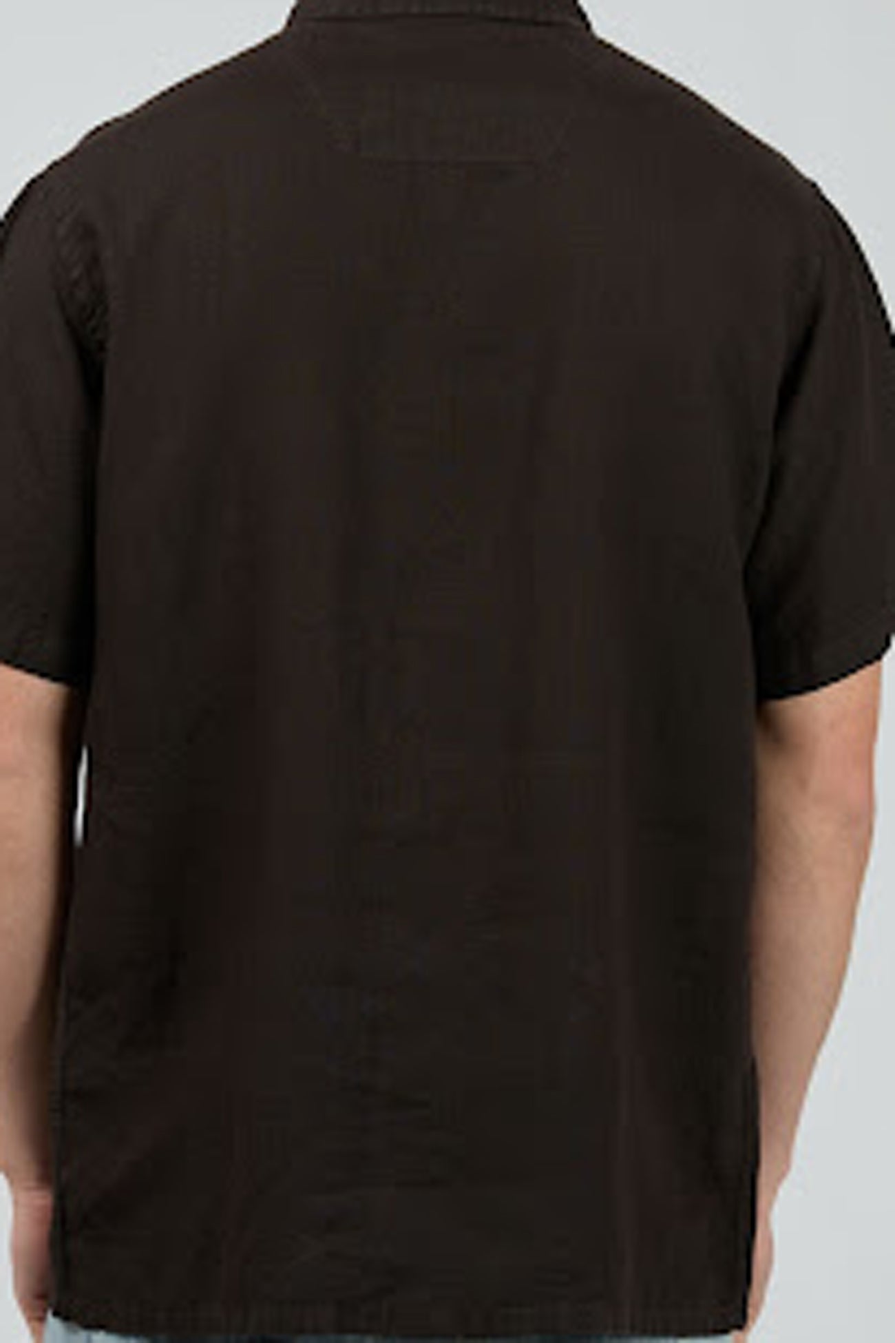 Linen Short Sleeve Shirt Black