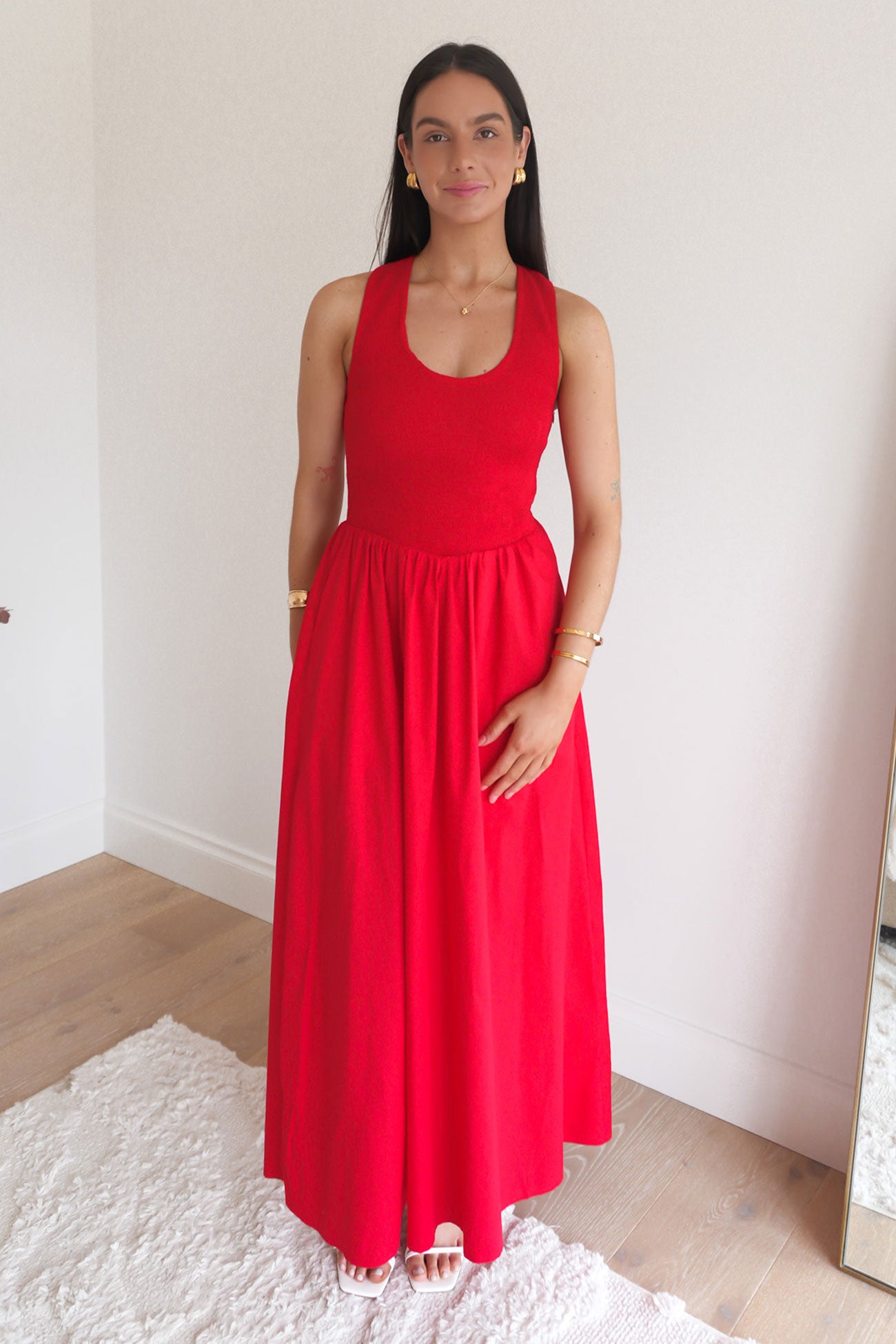 Liona Maxi Dress Red
