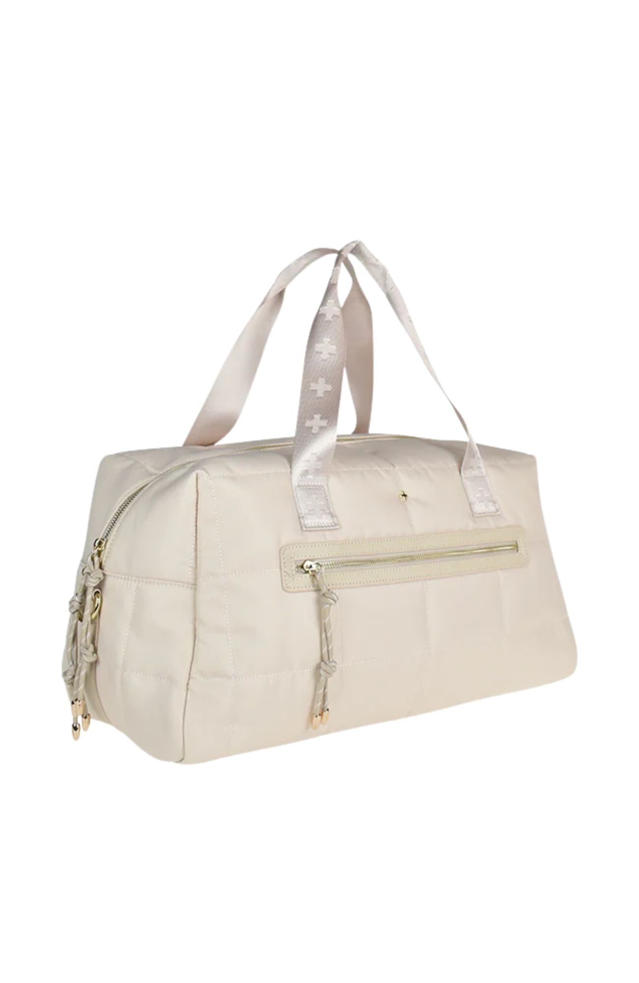Lita Duffle Bag Bisque Nylon Gold