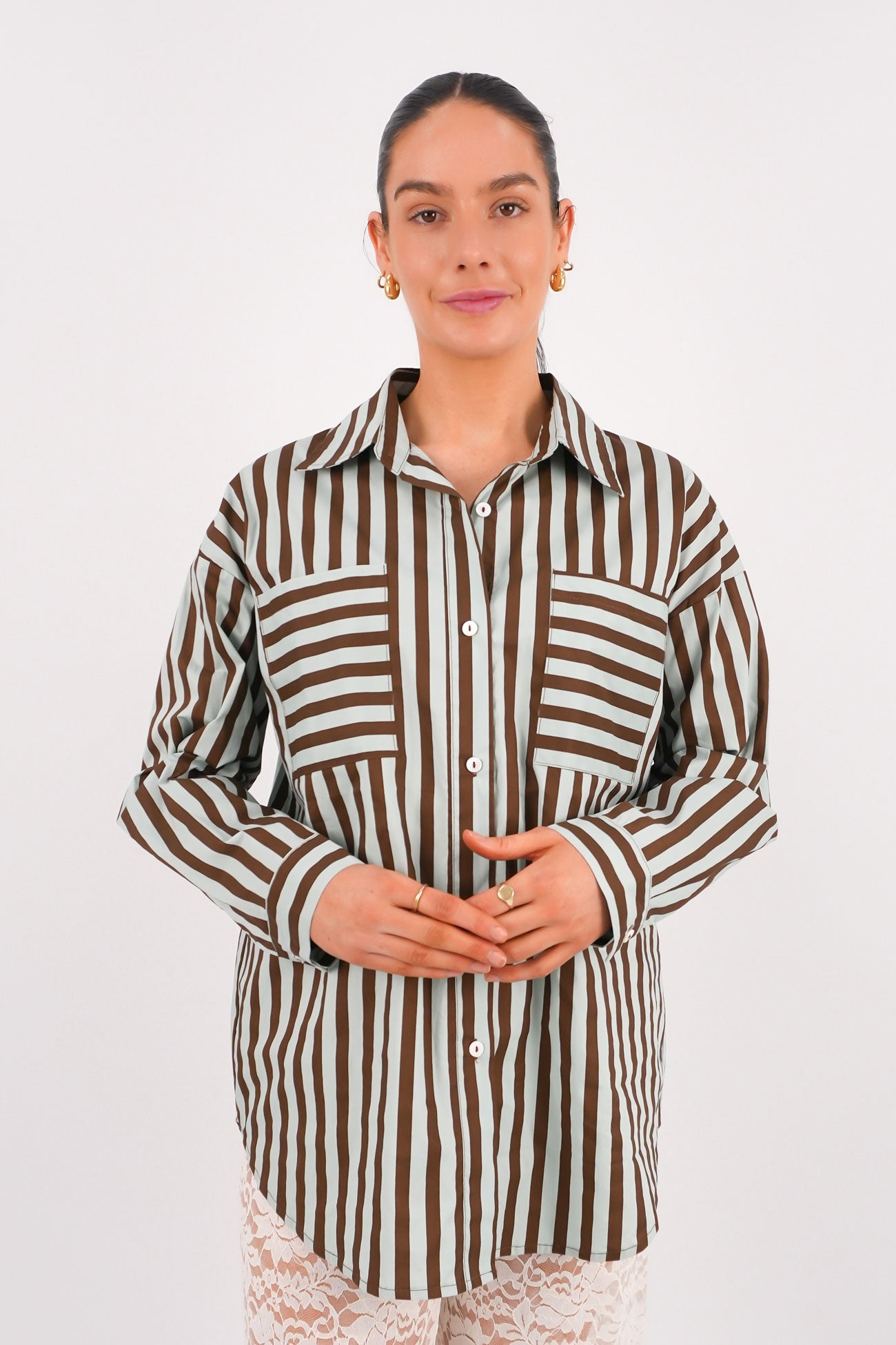 Lola Long Sleeve Shirt Mint Choc