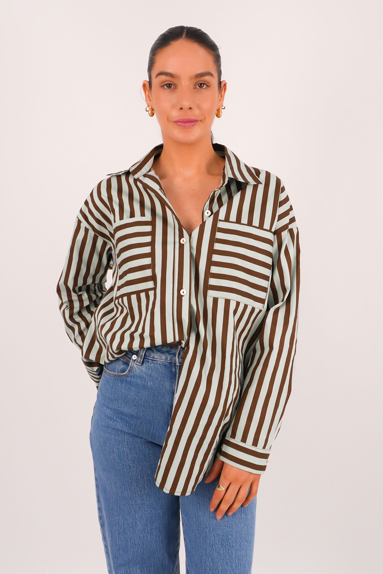 Lola Long Sleeve Shirt Mint Choc
