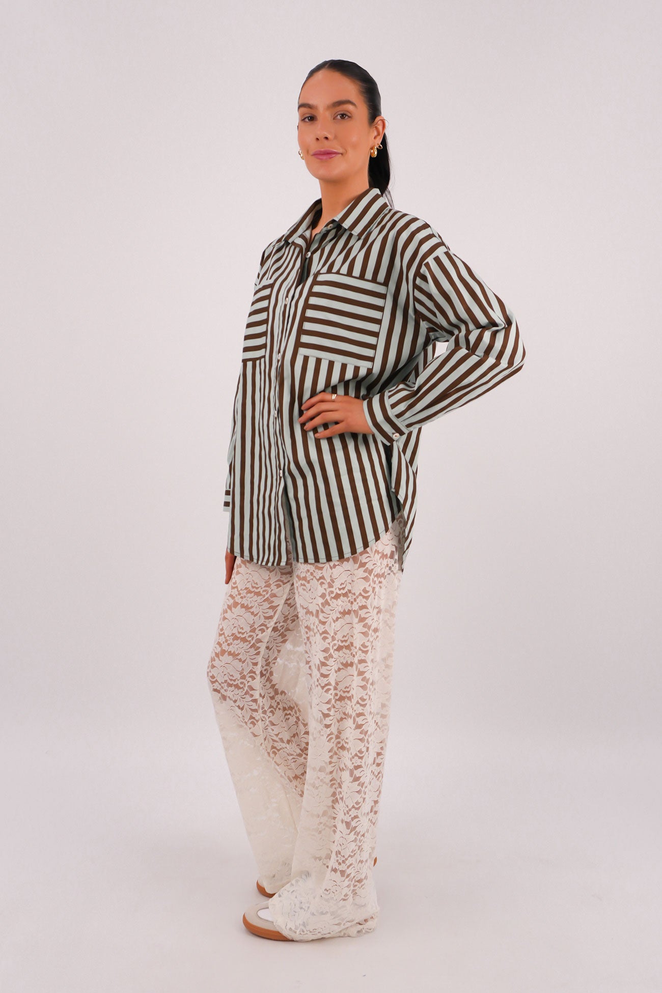 Lola Long Sleeve Shirt Mint Choc