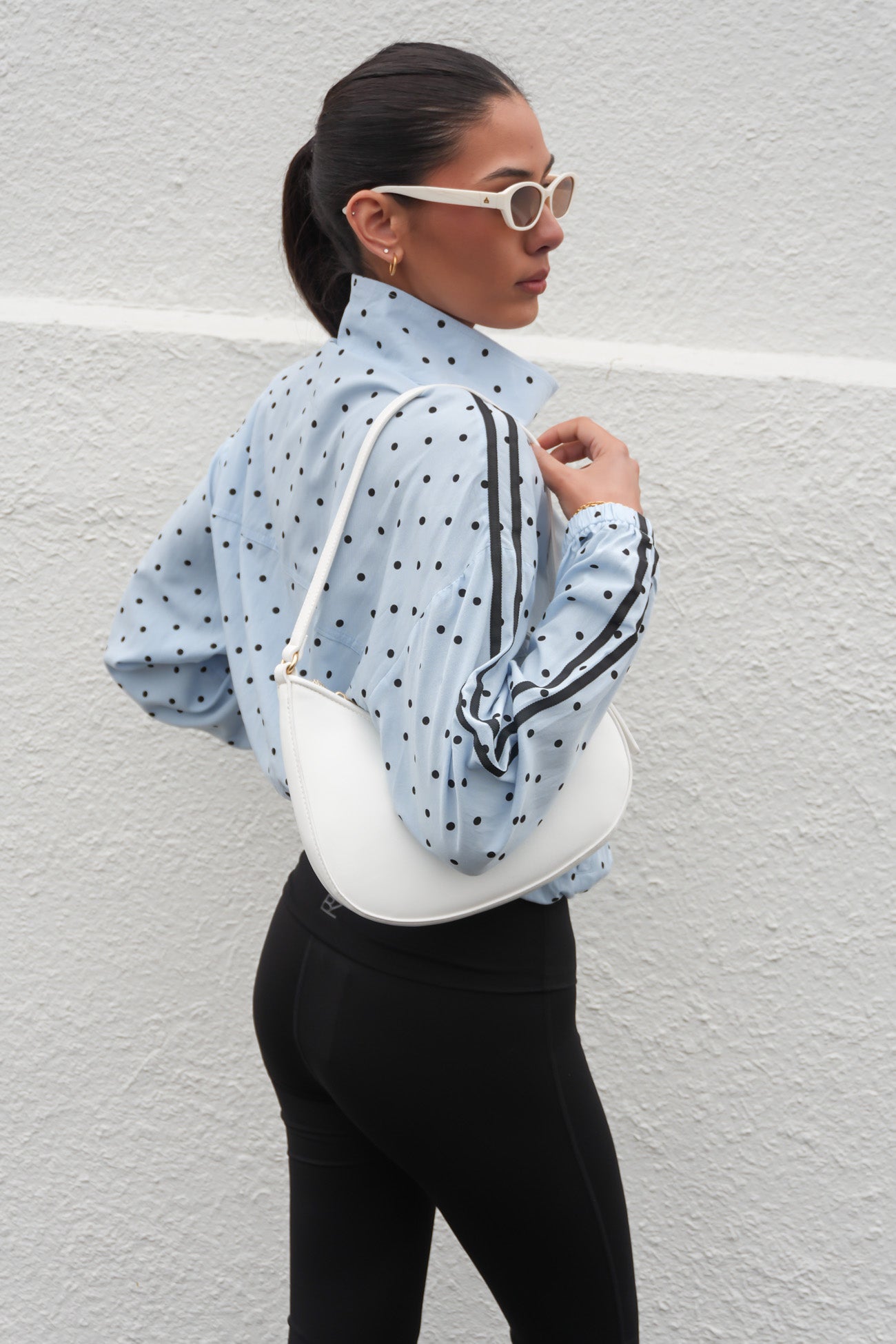 Lorene Jacket Blue Polka Dot