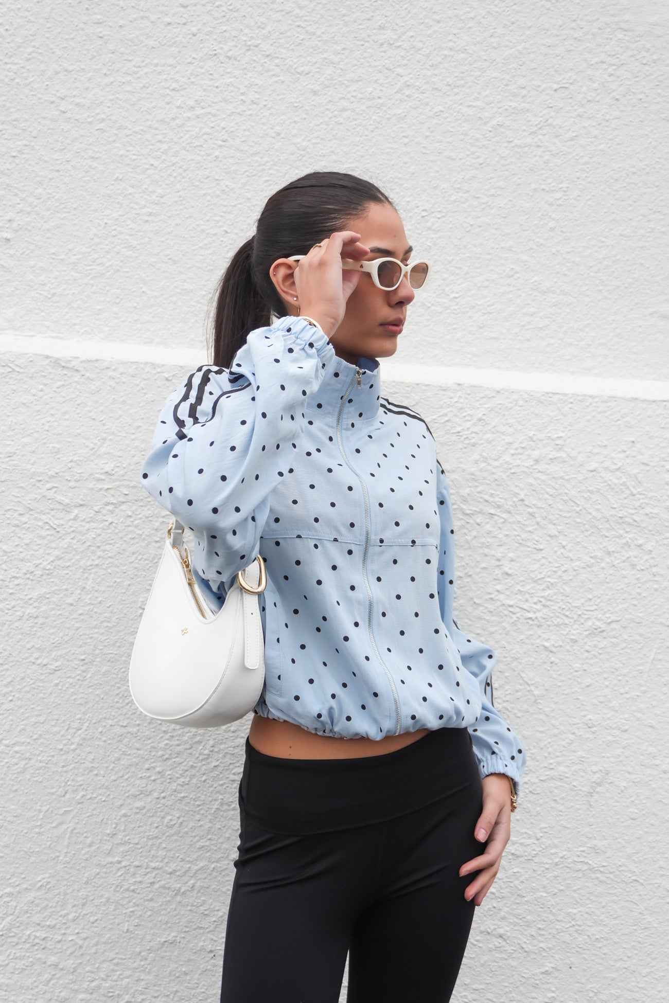 Lorene Jacket Blue Polka Dot