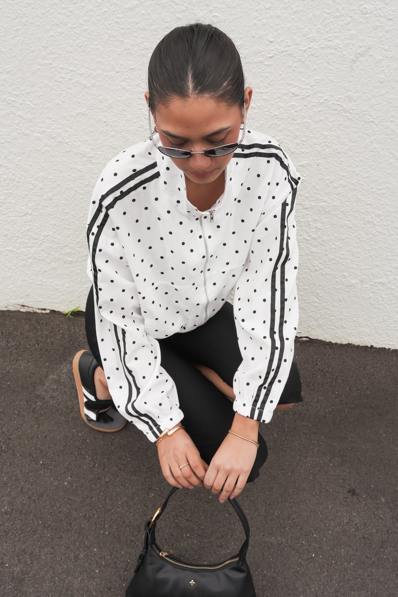 Lorene Jacket White Polka Dot