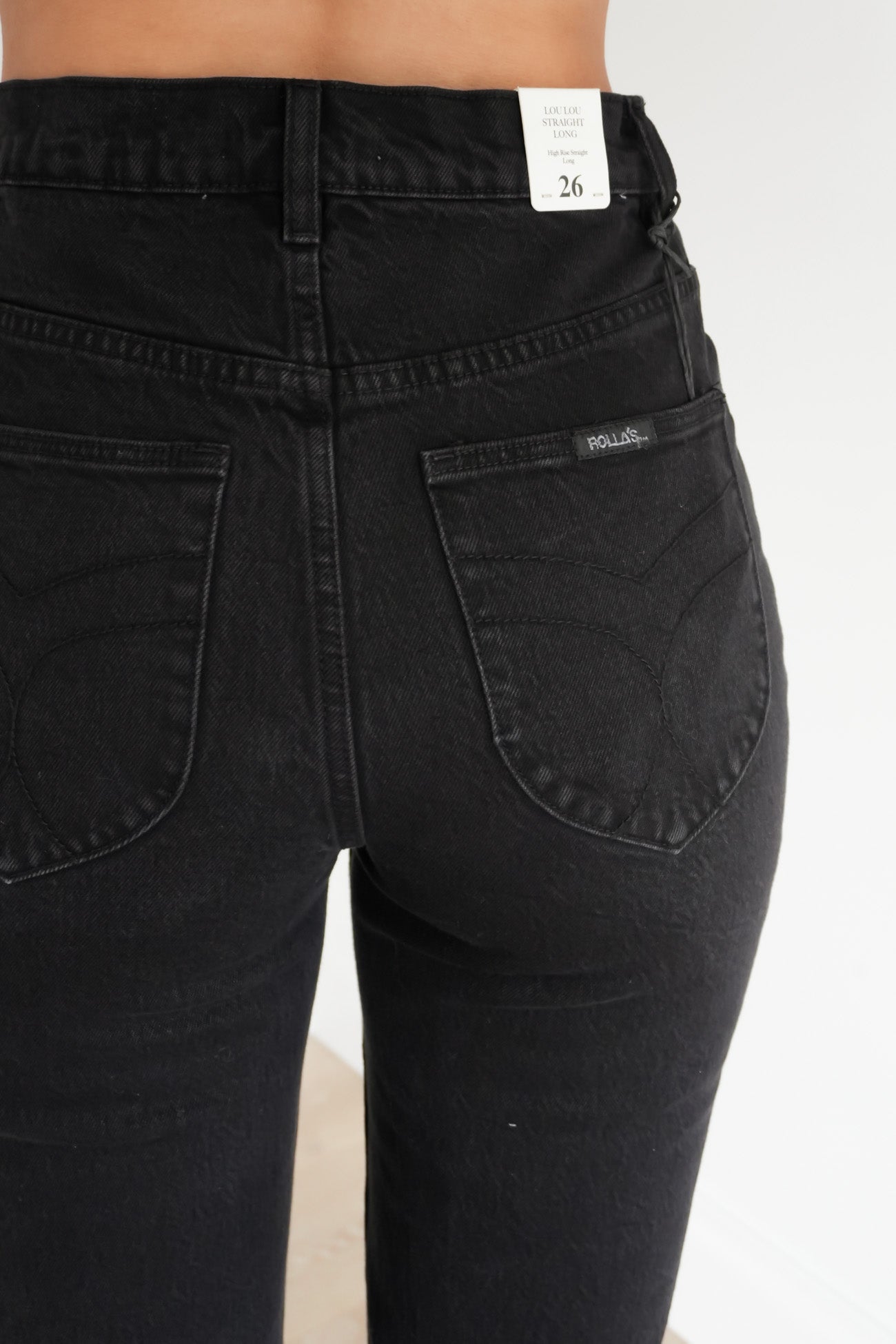 LouLou Straight Jean Long Noir