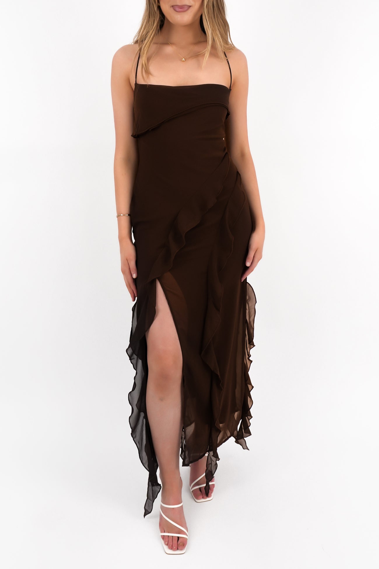 Loz Maxi Dress Chocolate