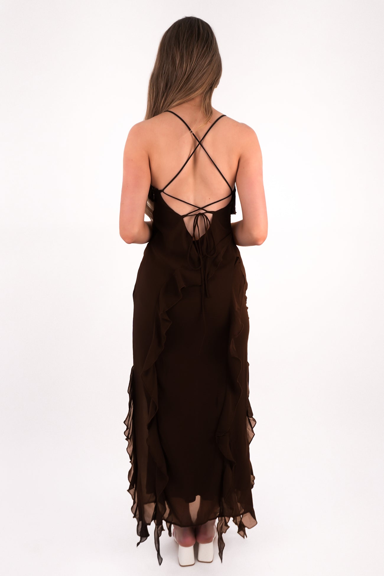 Loz Maxi Dress Chocolate