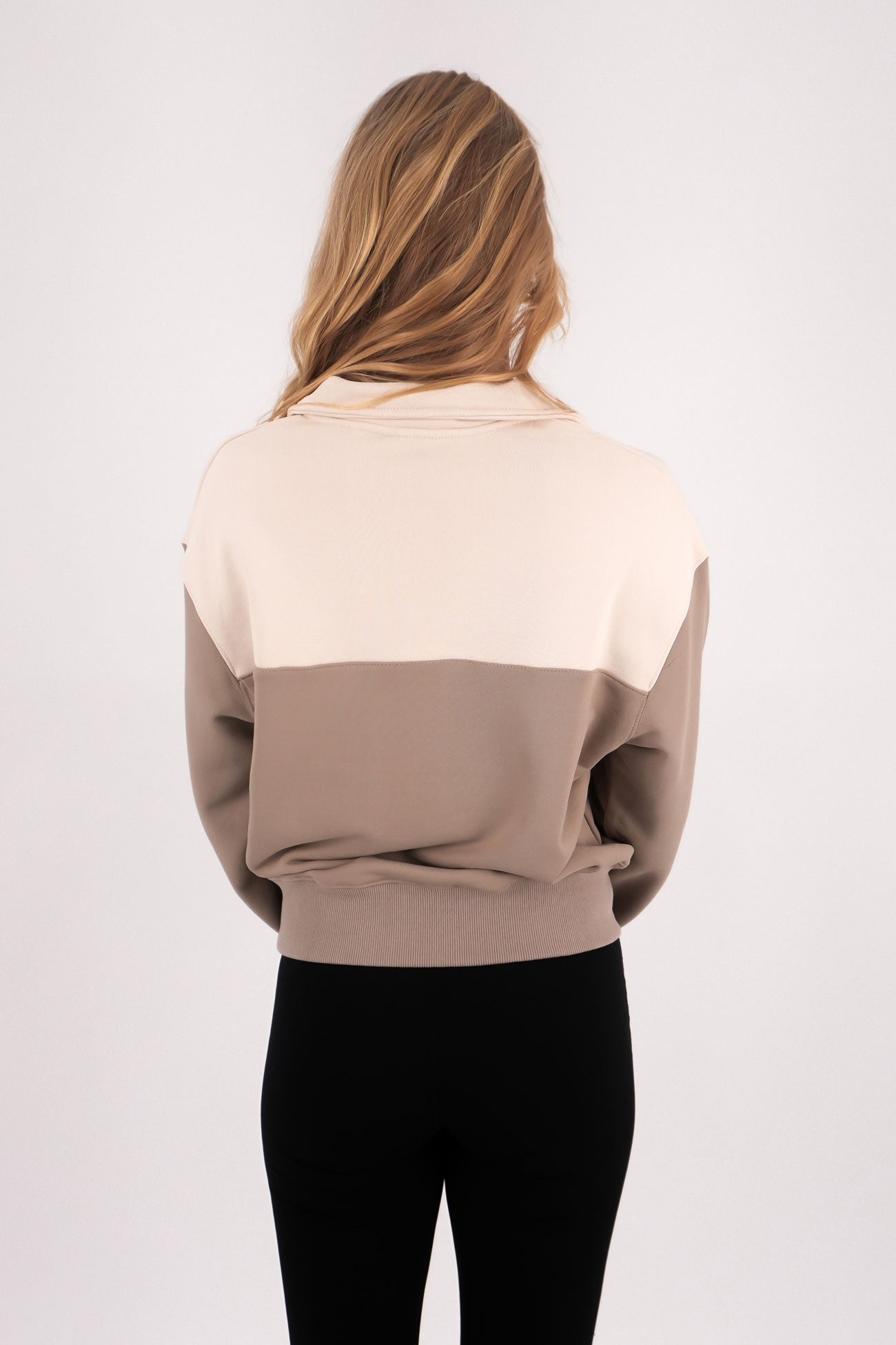 Luxe Active Quarter Zip Stone
