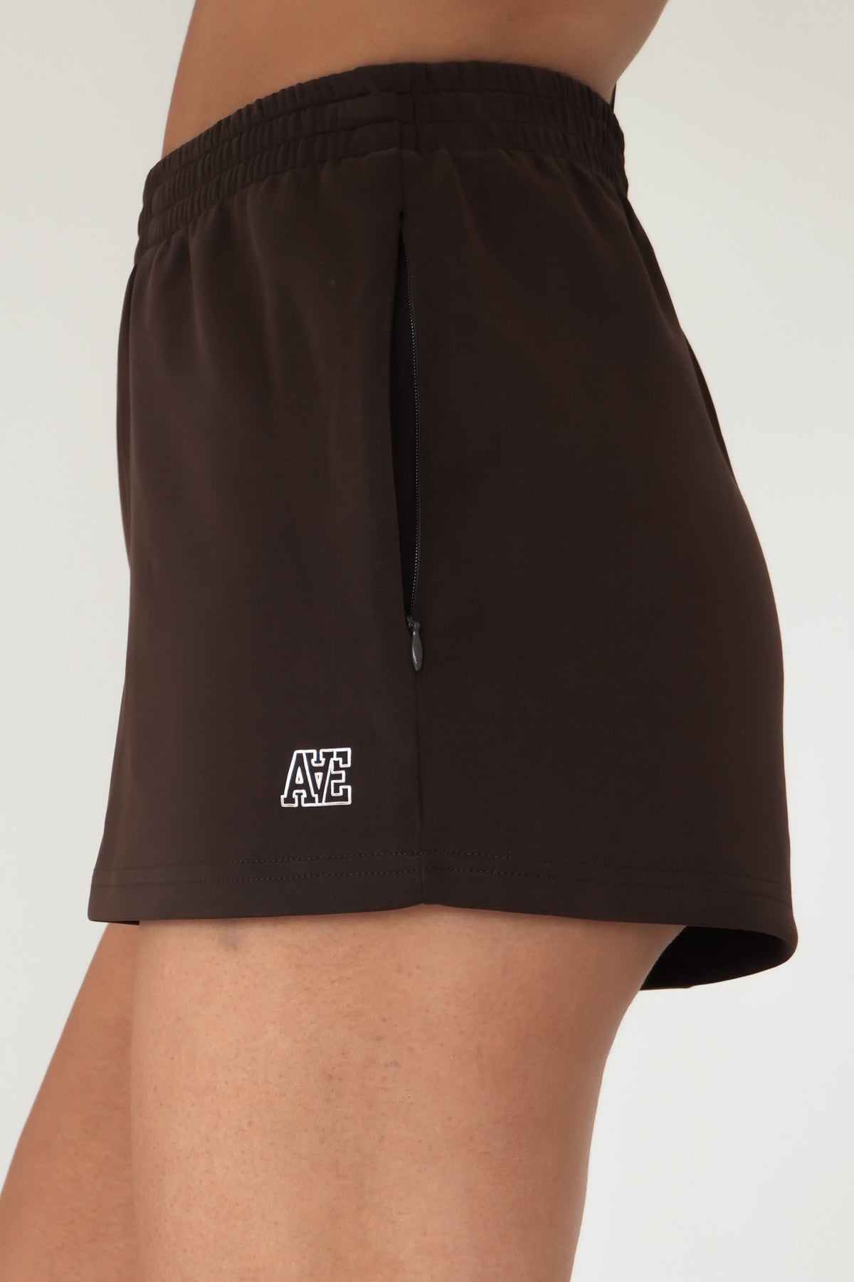 Luxe Active Track Short Brown