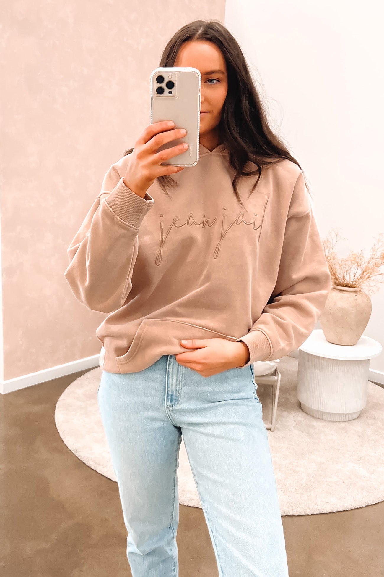 Luxe Lounge Hoody Brown